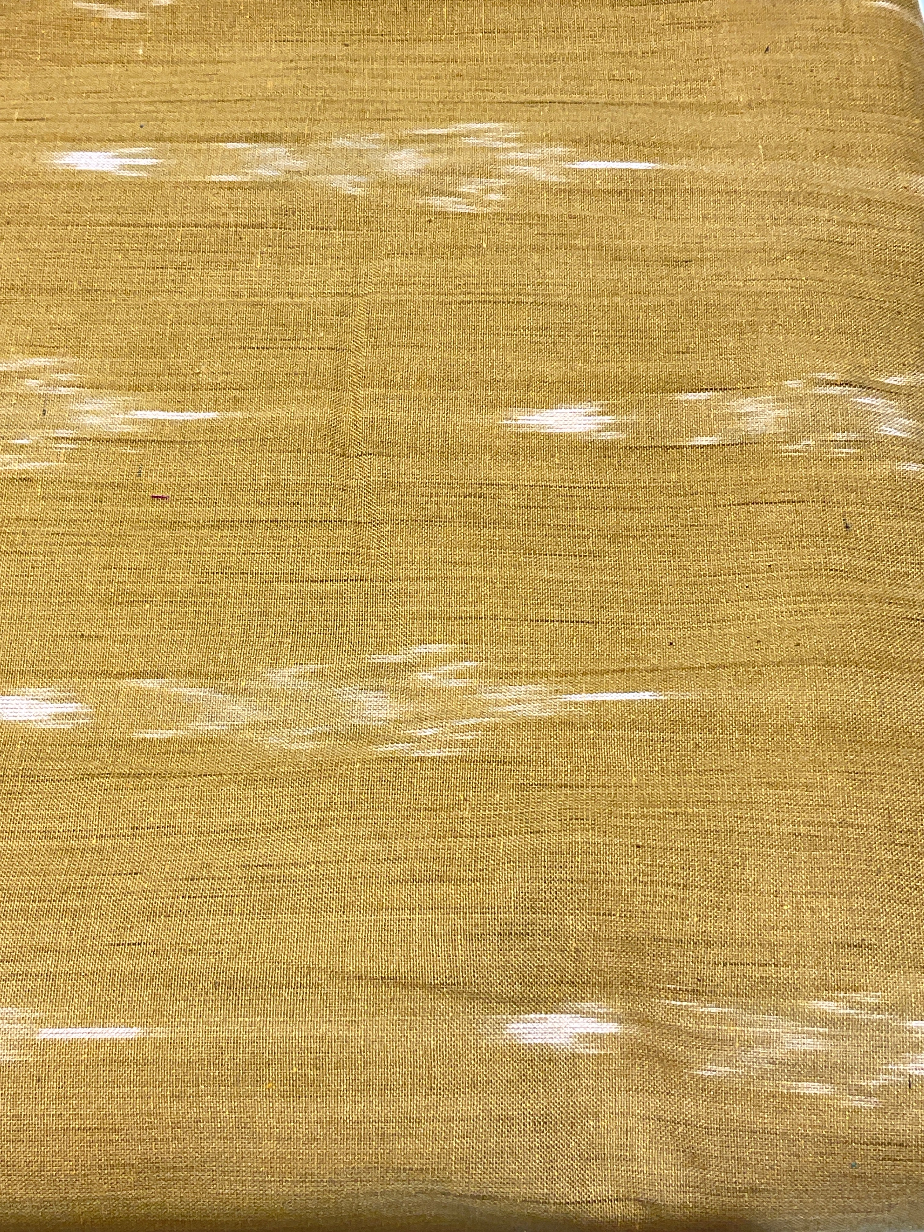 Mustard Pochampally Ikat Cotton Fabric