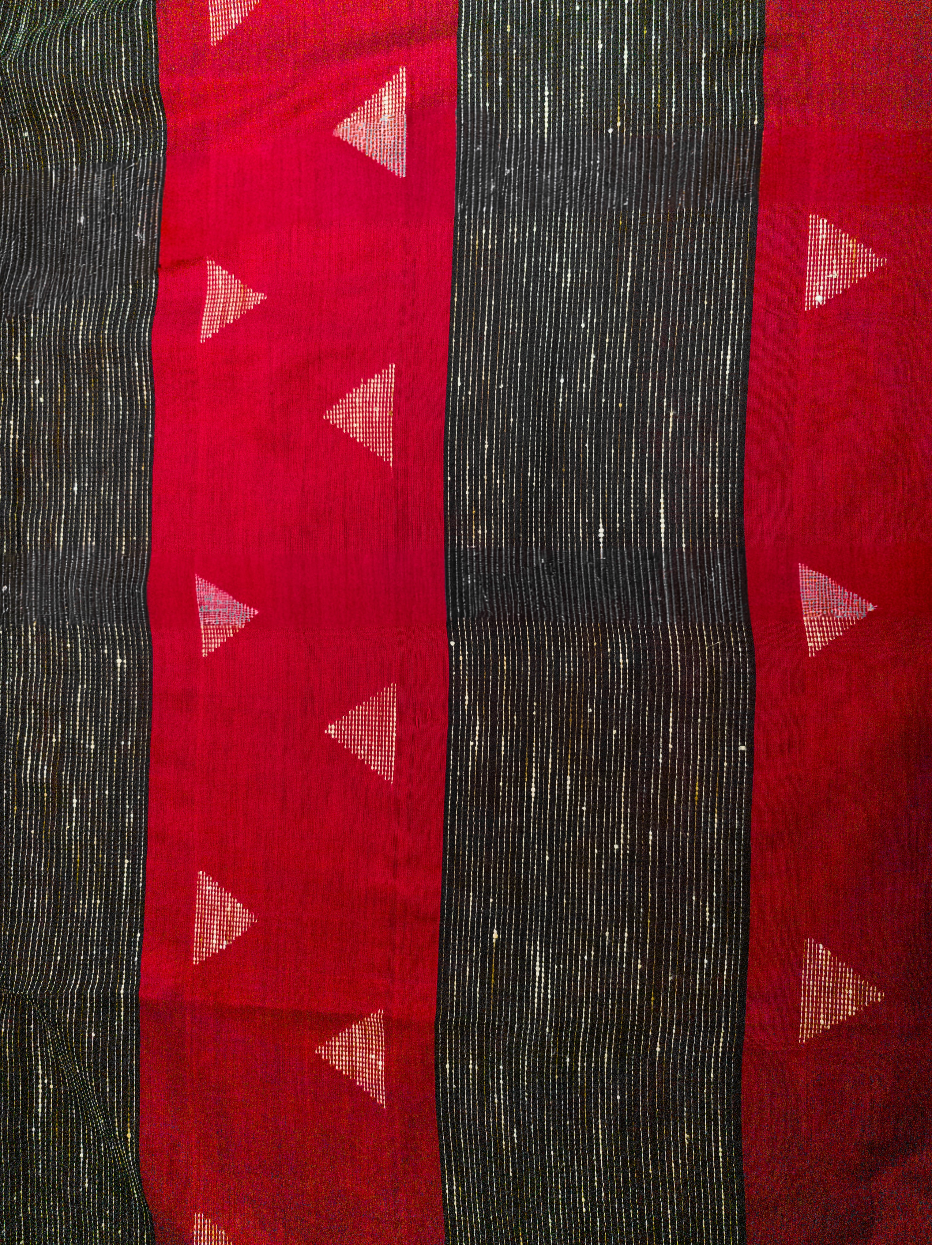 Black Handwork Cotton Saree