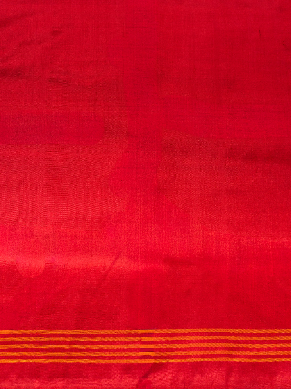 Red Mustard Pochampally Ikat Saree