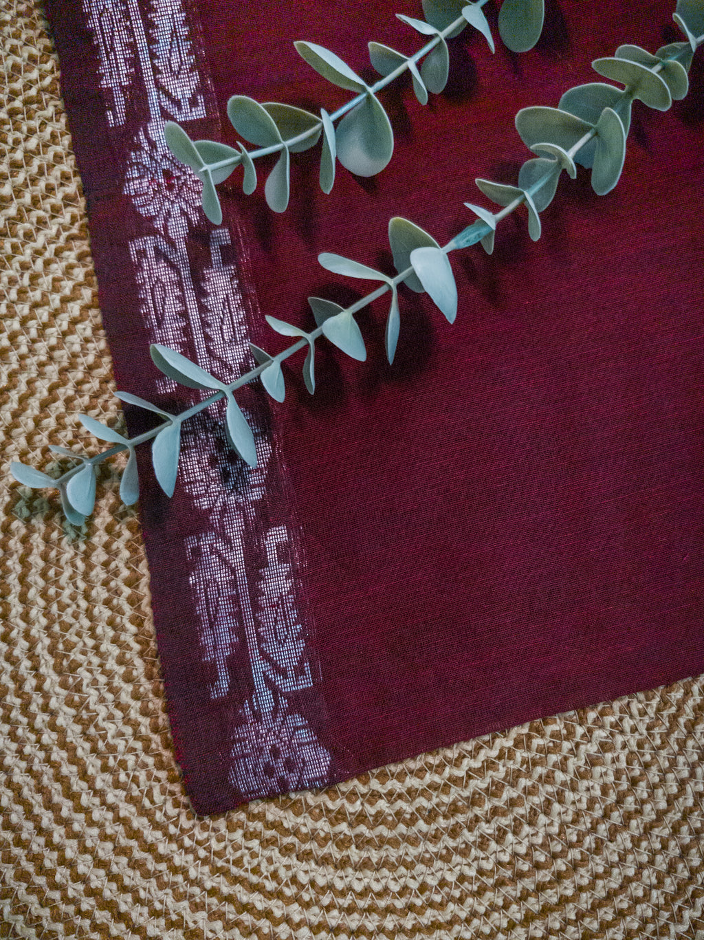 Red Pochampally Zari Cotton Saree