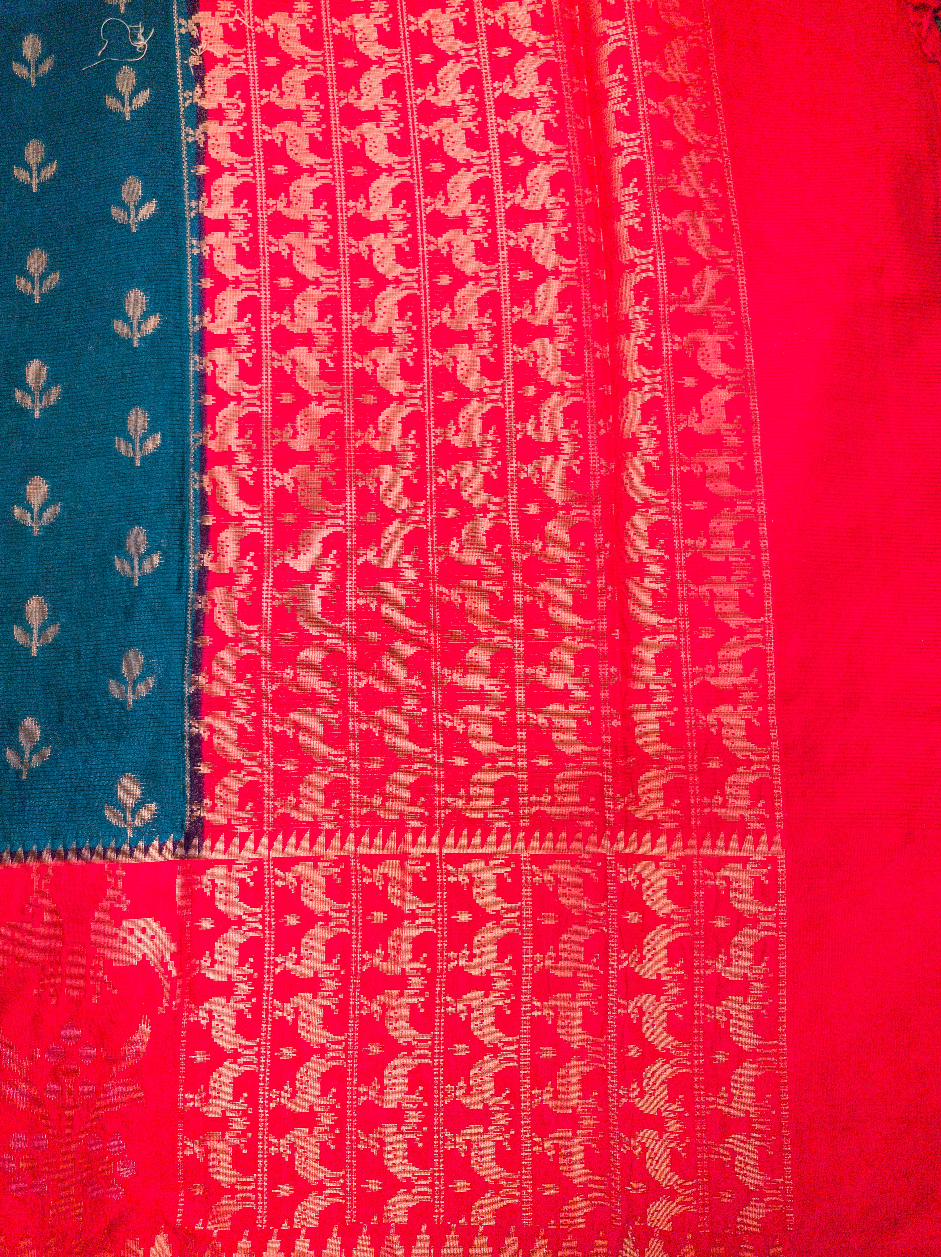 Royal Blue Pochampally Silk Saree