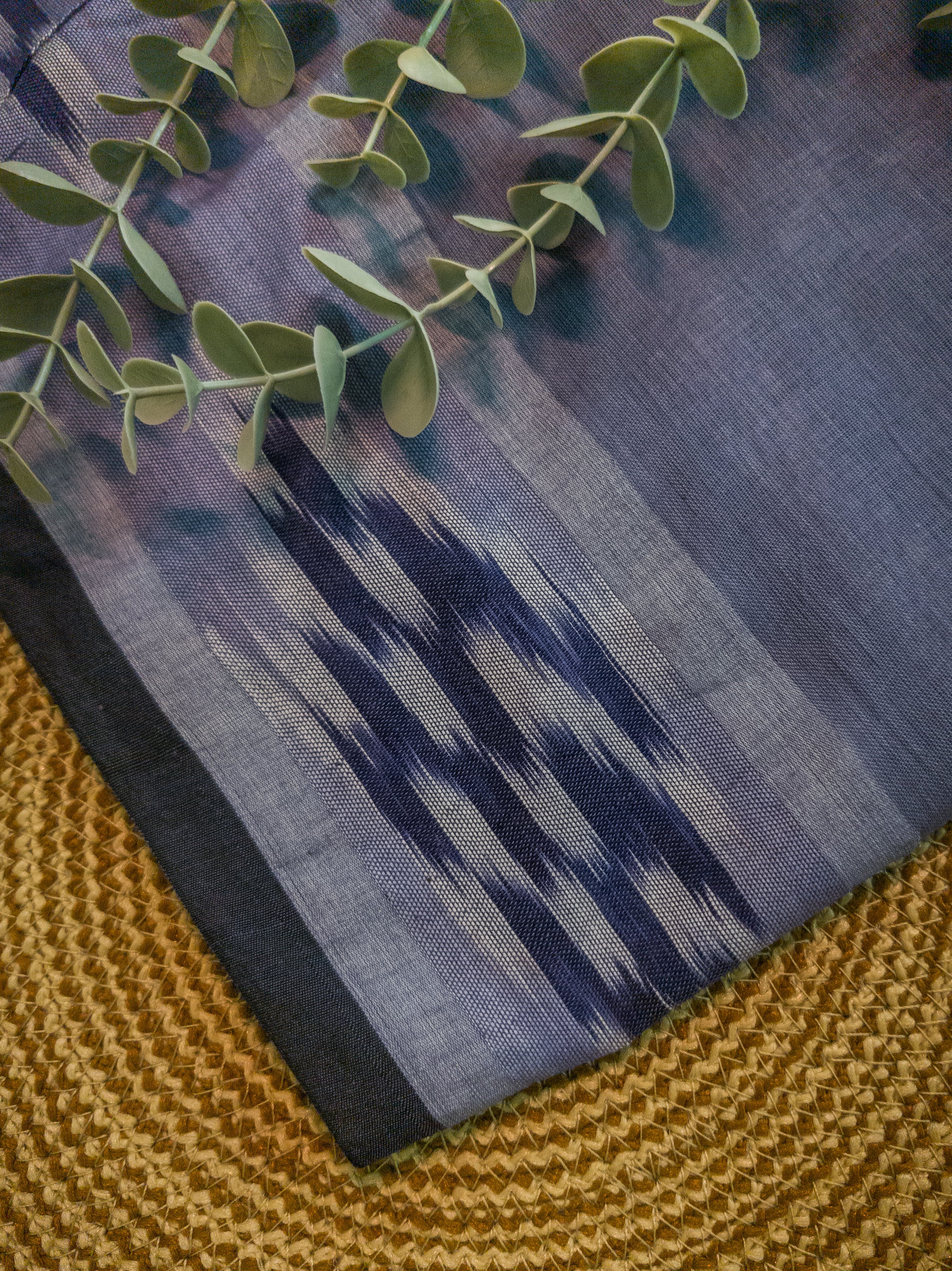 Blue Pochampally Cotton Saree