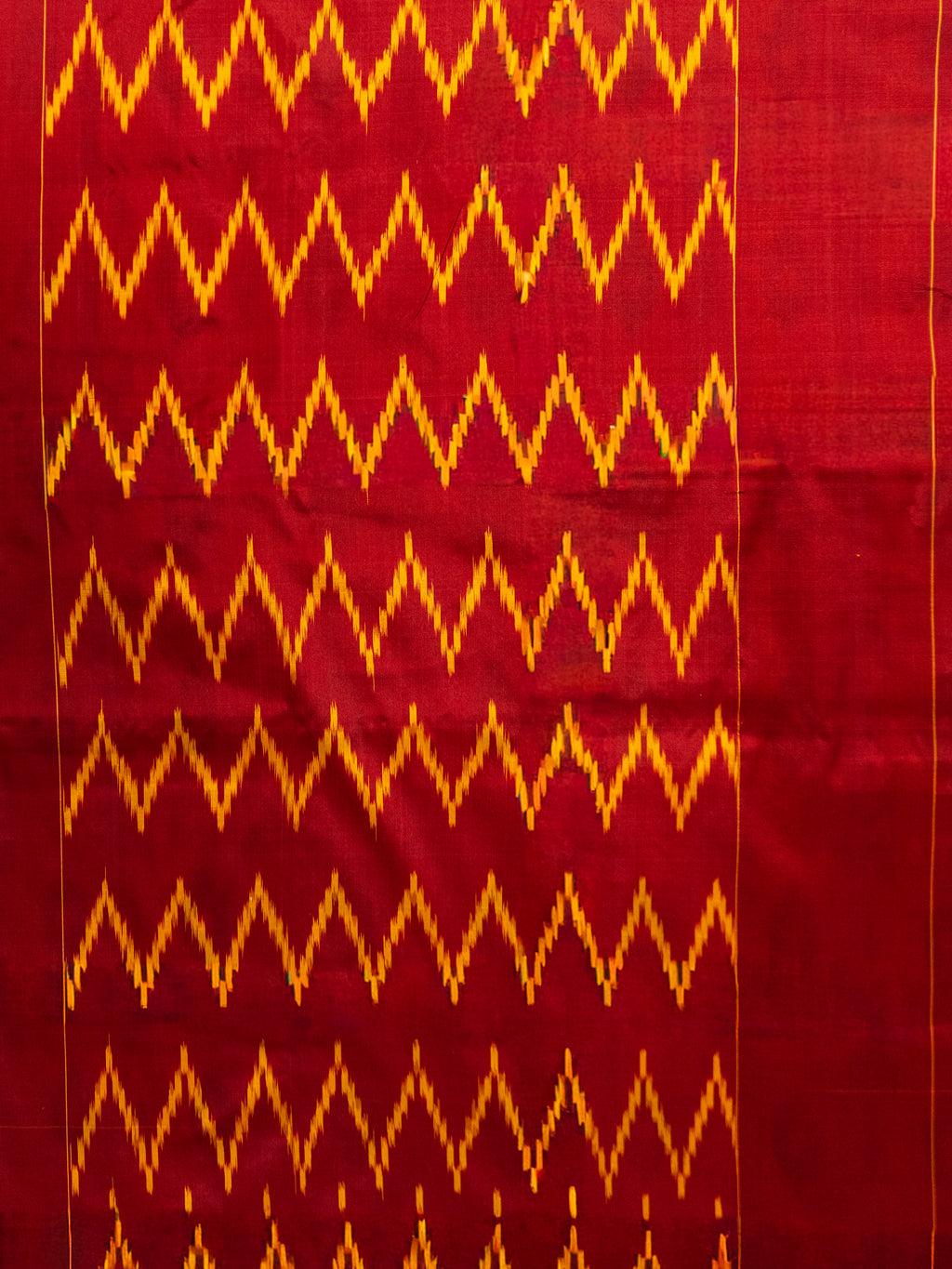 Pure Pochampally weaving silk saree in mustard without Blouse
