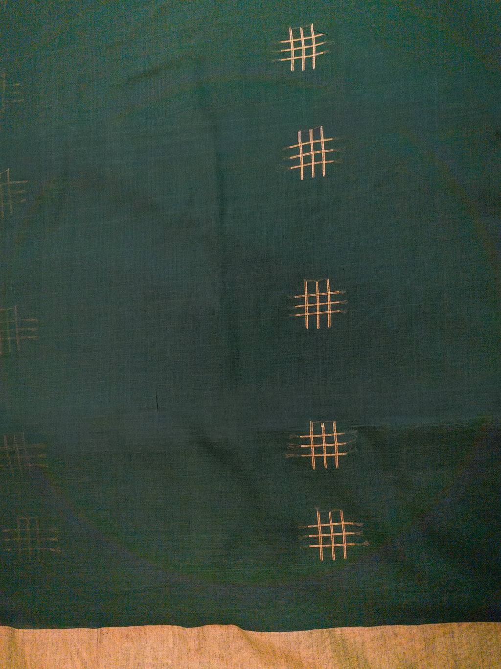 Off White Pochampally Patola Cotton Saree