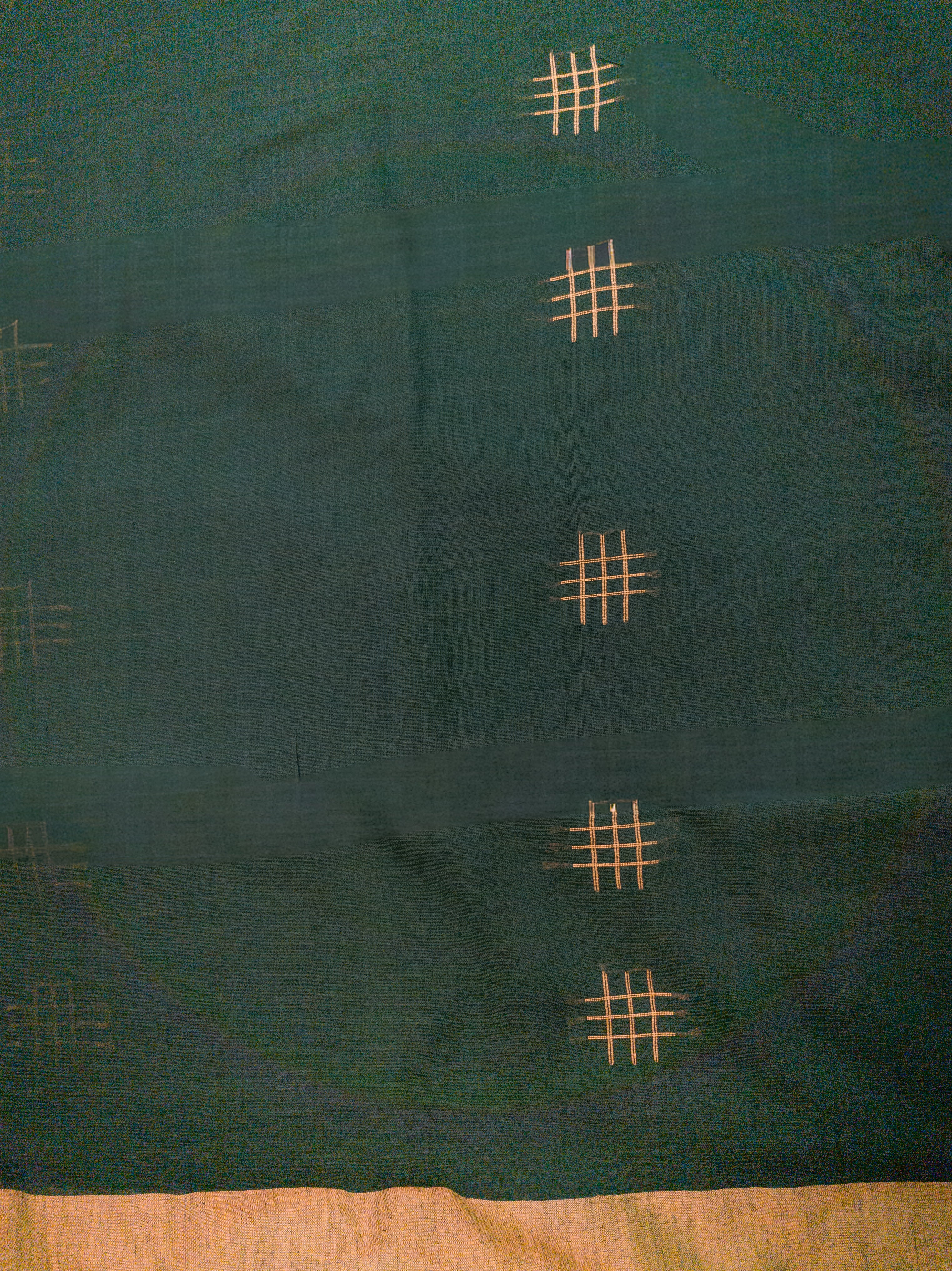 Off White Pochampally Patola Cotton Saree