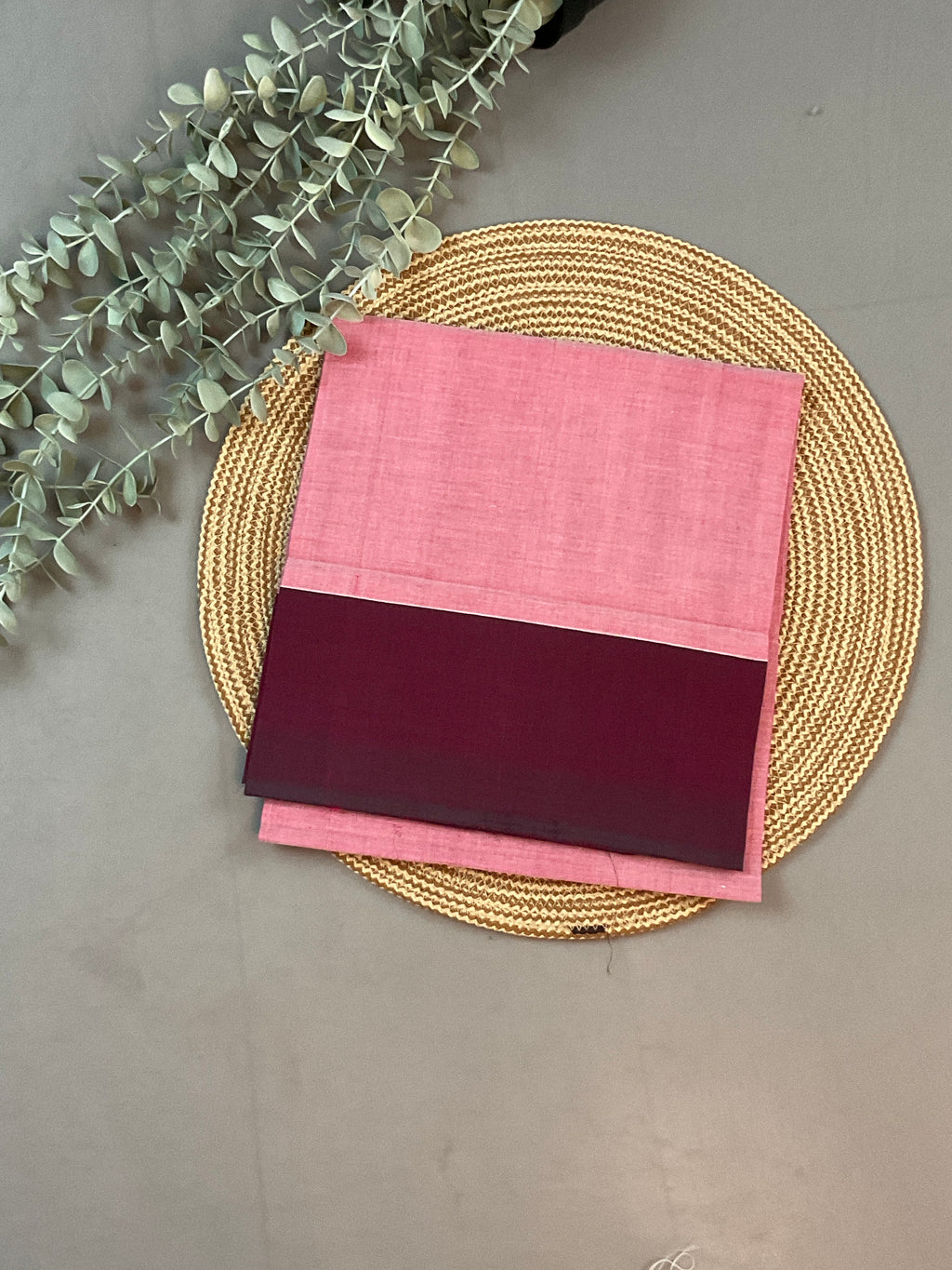 Blue & Pink Sico Silk Dress Material