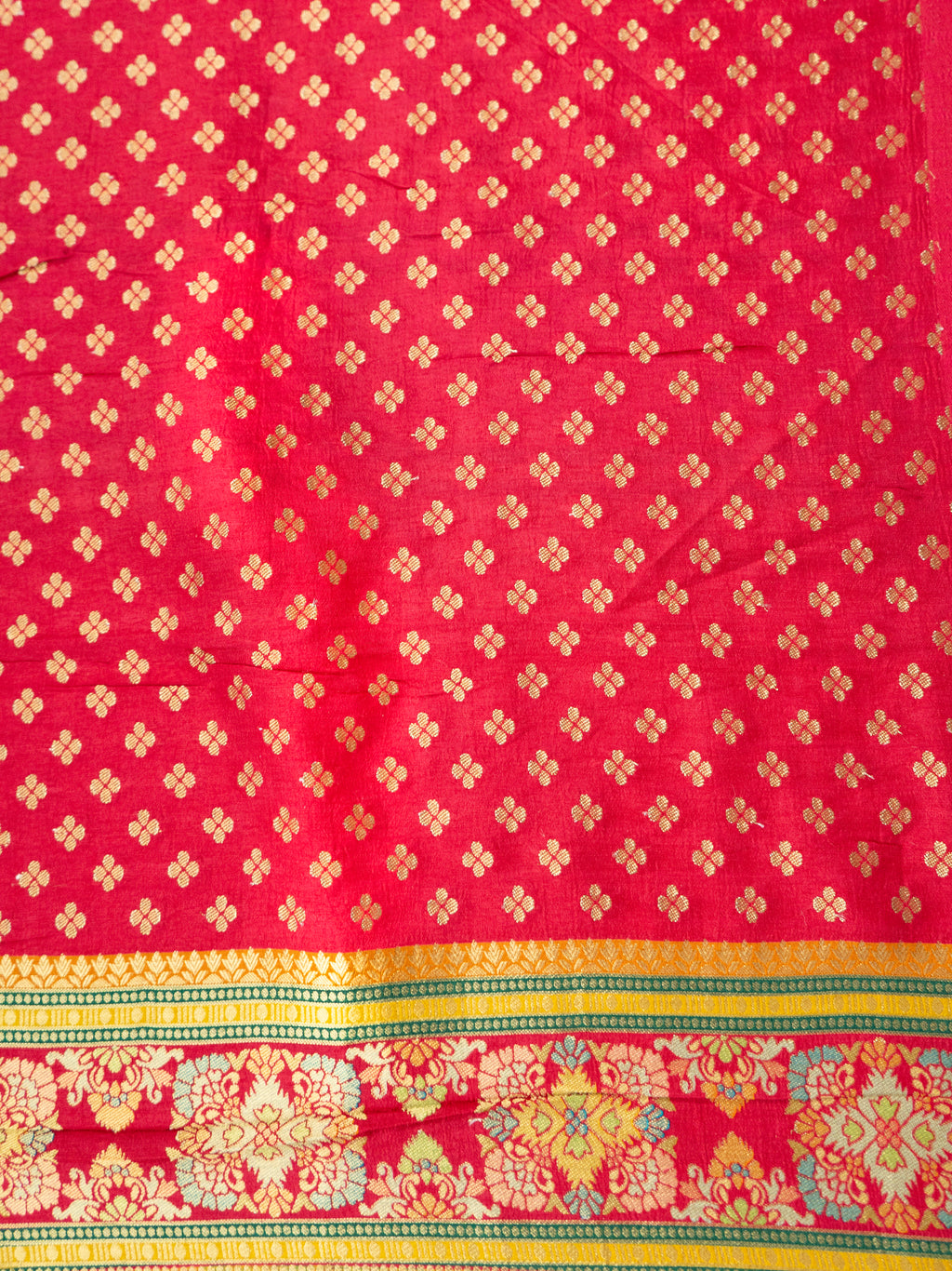 Mustard Rajwada Silk Saree
