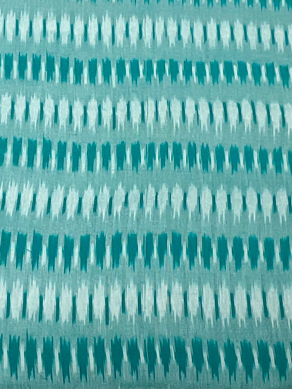 Sea Green & Blue Green Pochampally Ikkat Cotton Fabric – Diamond Design (Per Metre)