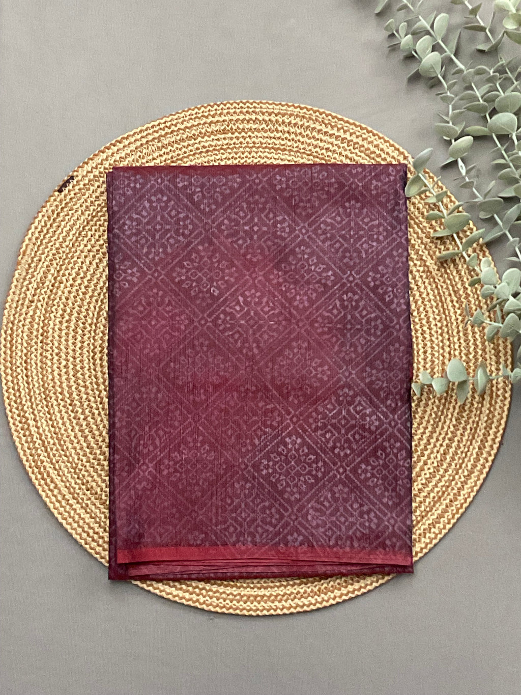 Designer bottom fabric for red multicolour patola print silk suit set