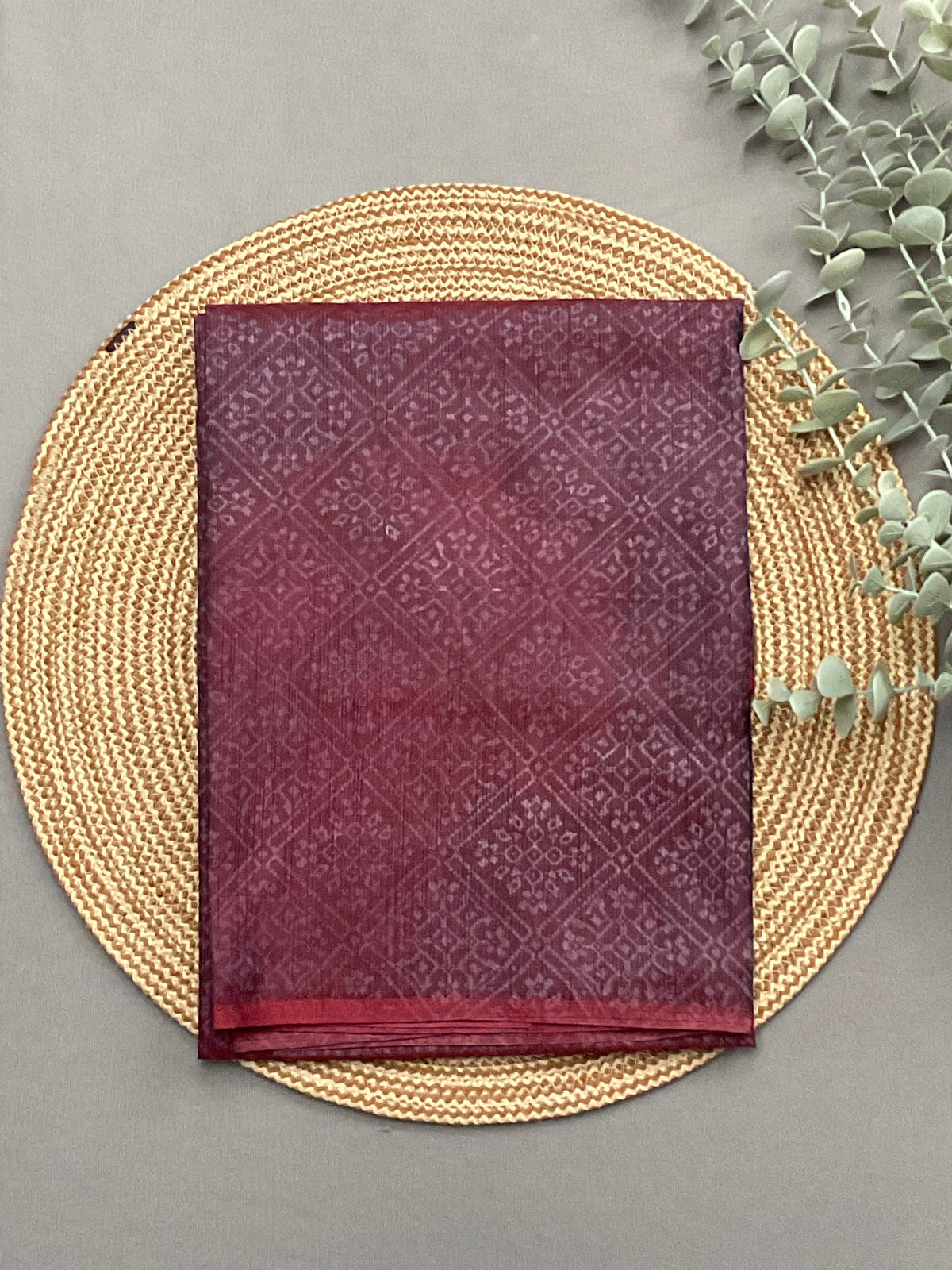 Designer bottom fabric for red multicolour patola print silk suit set