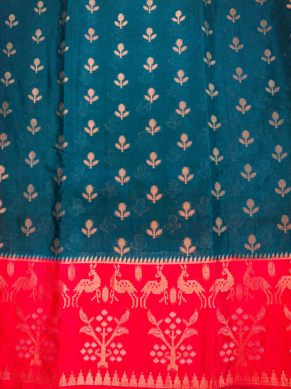 Royal Blue Pochampally Silk Saree