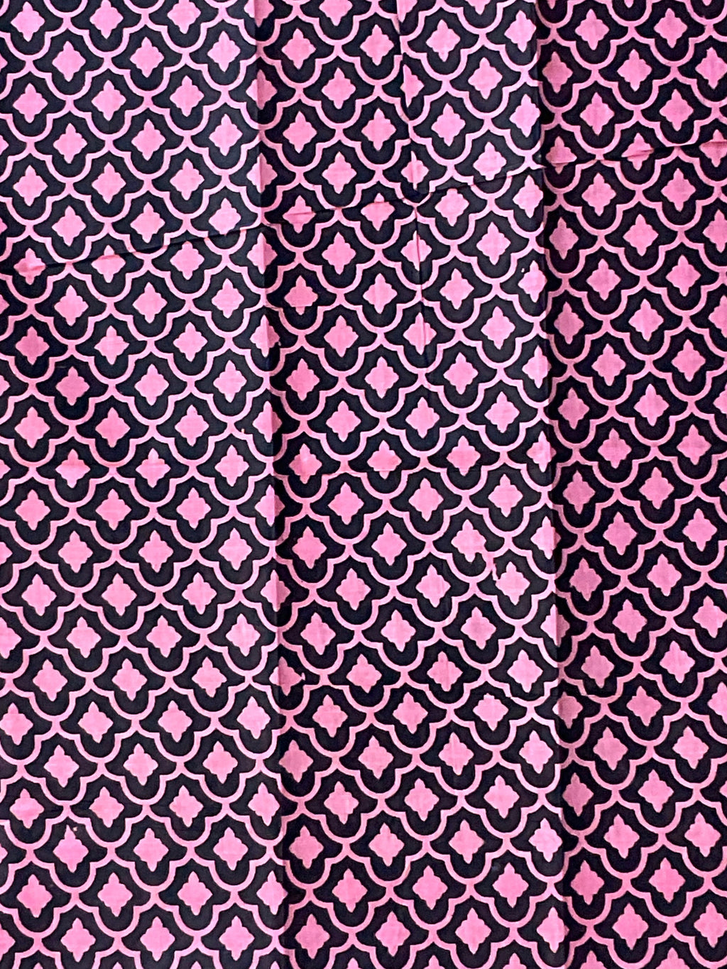 Pink Floral Printed Cotton Saree with Blouse