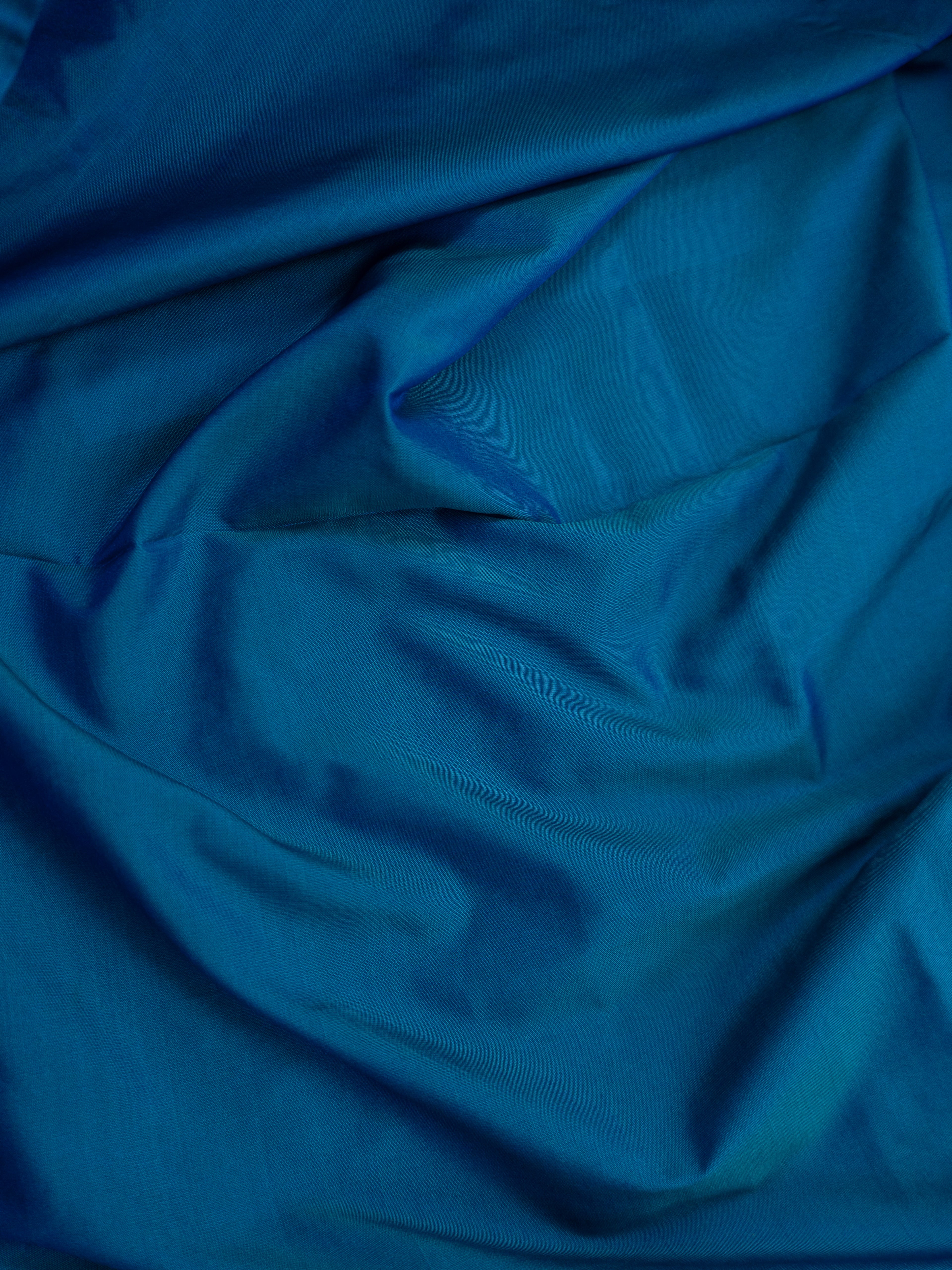 Pure Banarasi Katan Silk Saree in Royal Blue with Multicolor Floral Zari & Rich Zari Pallu