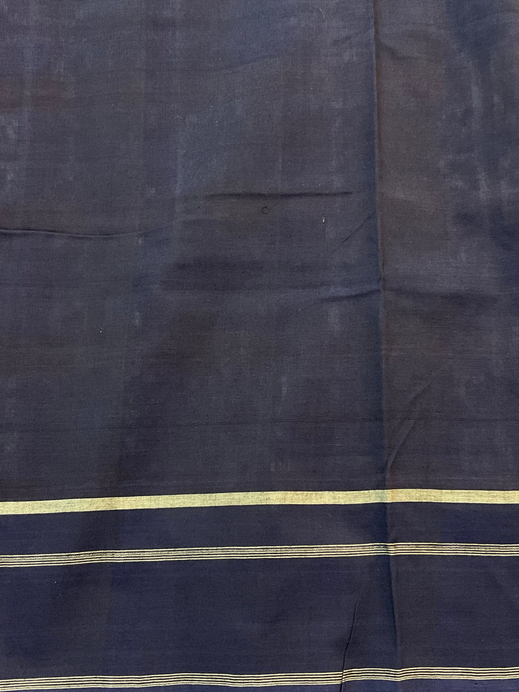 Pochampally Mercerised Handloom Cotton Saree with Designer Blue Pallu & Blouse