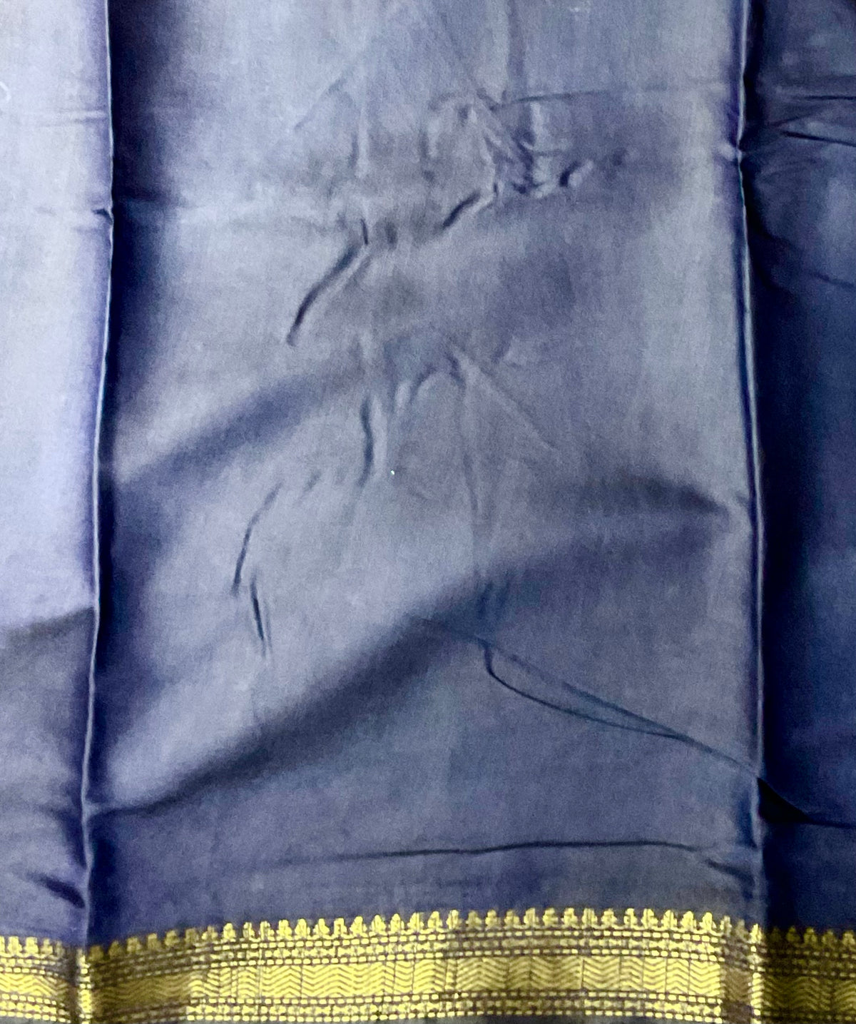 Patola Printed Soft Silk Saree in Deep Blue with Designer Patola Pallu and Gold Zari