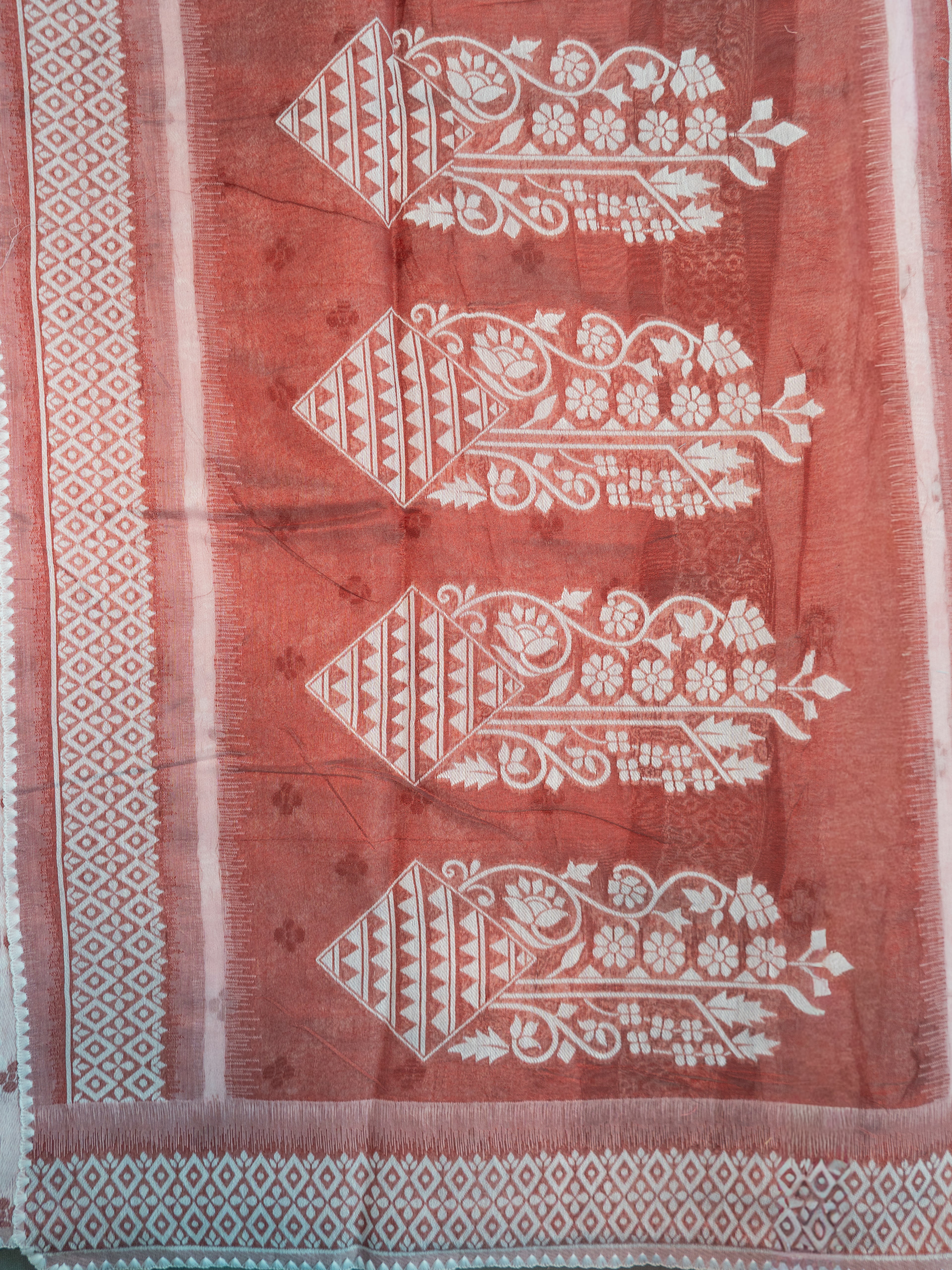 Pink Pochampally Cotton Saree