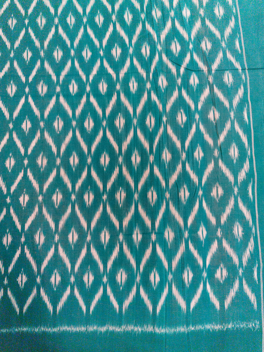 Mustard Pochampally Cotton Saree
