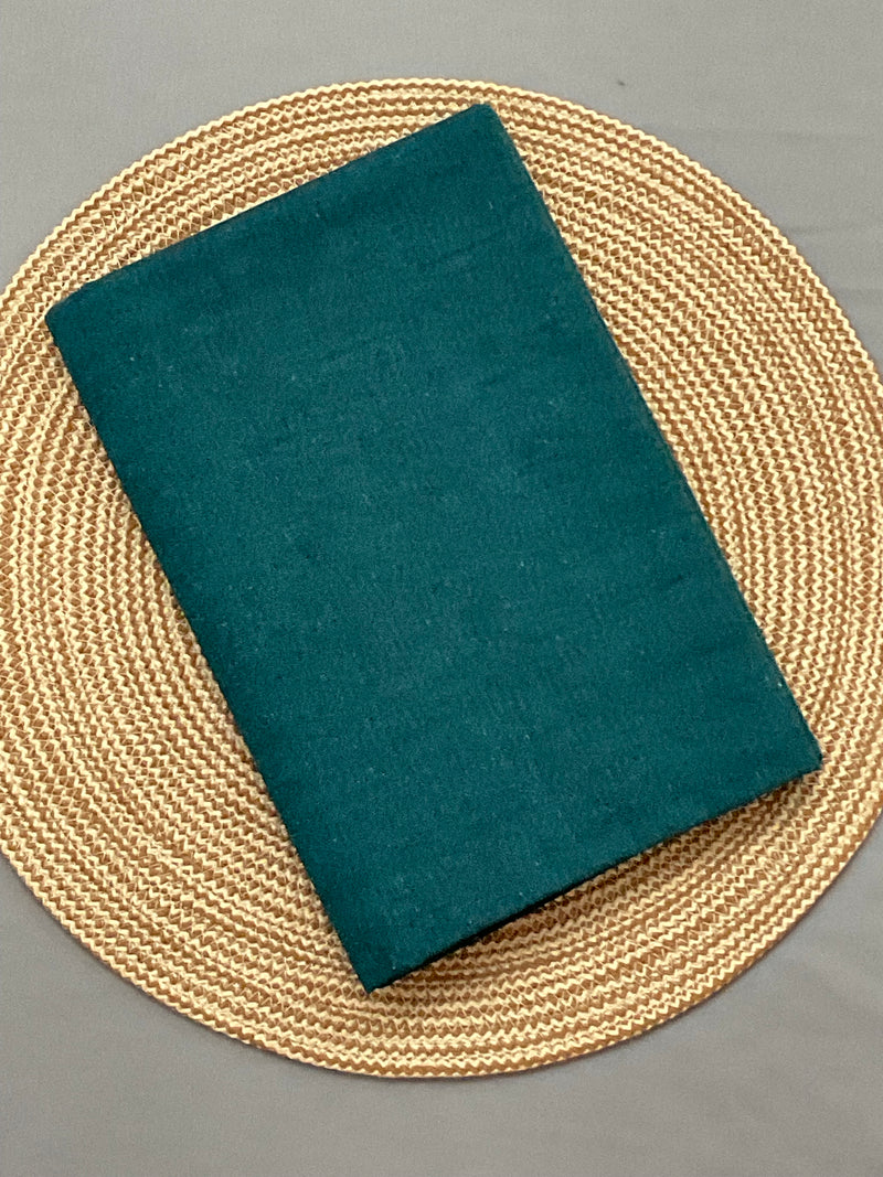 Peach and green Pochampally ikat handloom cotton bottom fabric6 Green saree