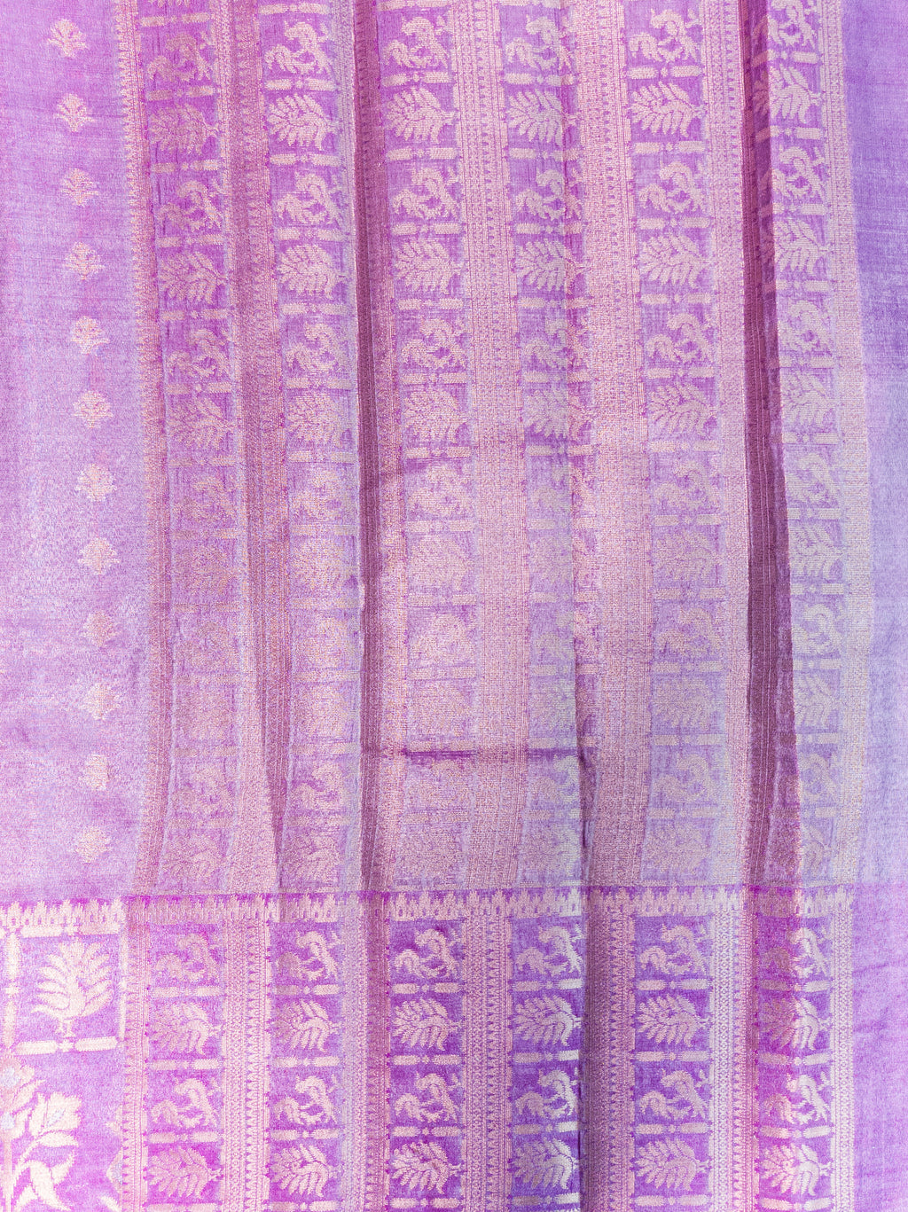 Lavender Tissue Silk Saree