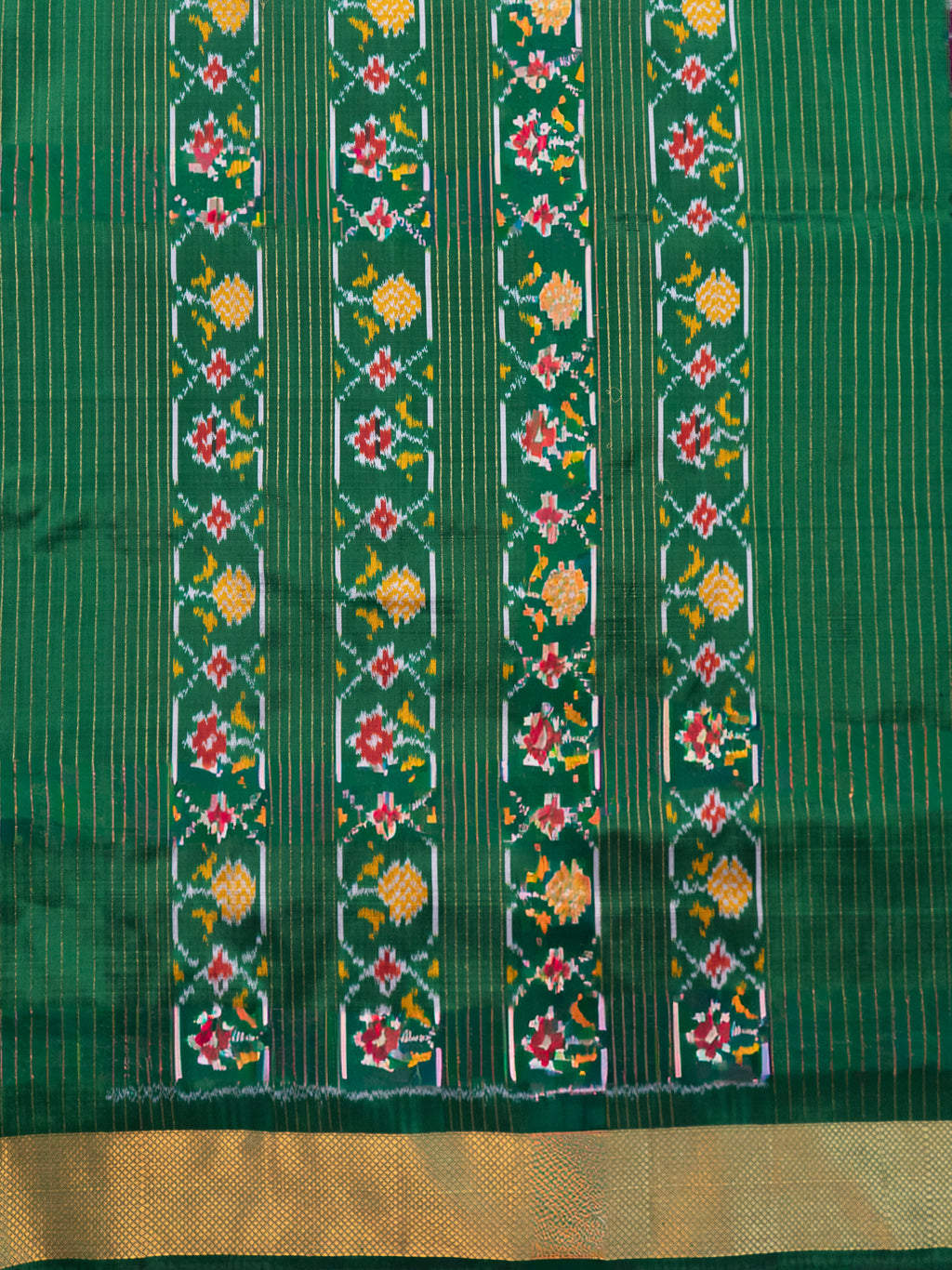 Pink Pochampally Ikat Silk Saree