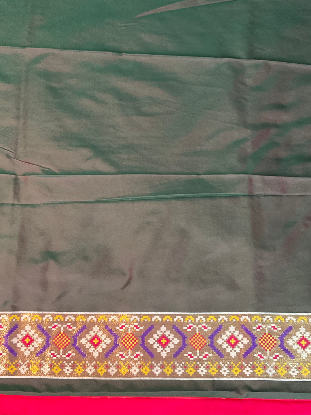 Rani Pink Pochampally Patola Saree