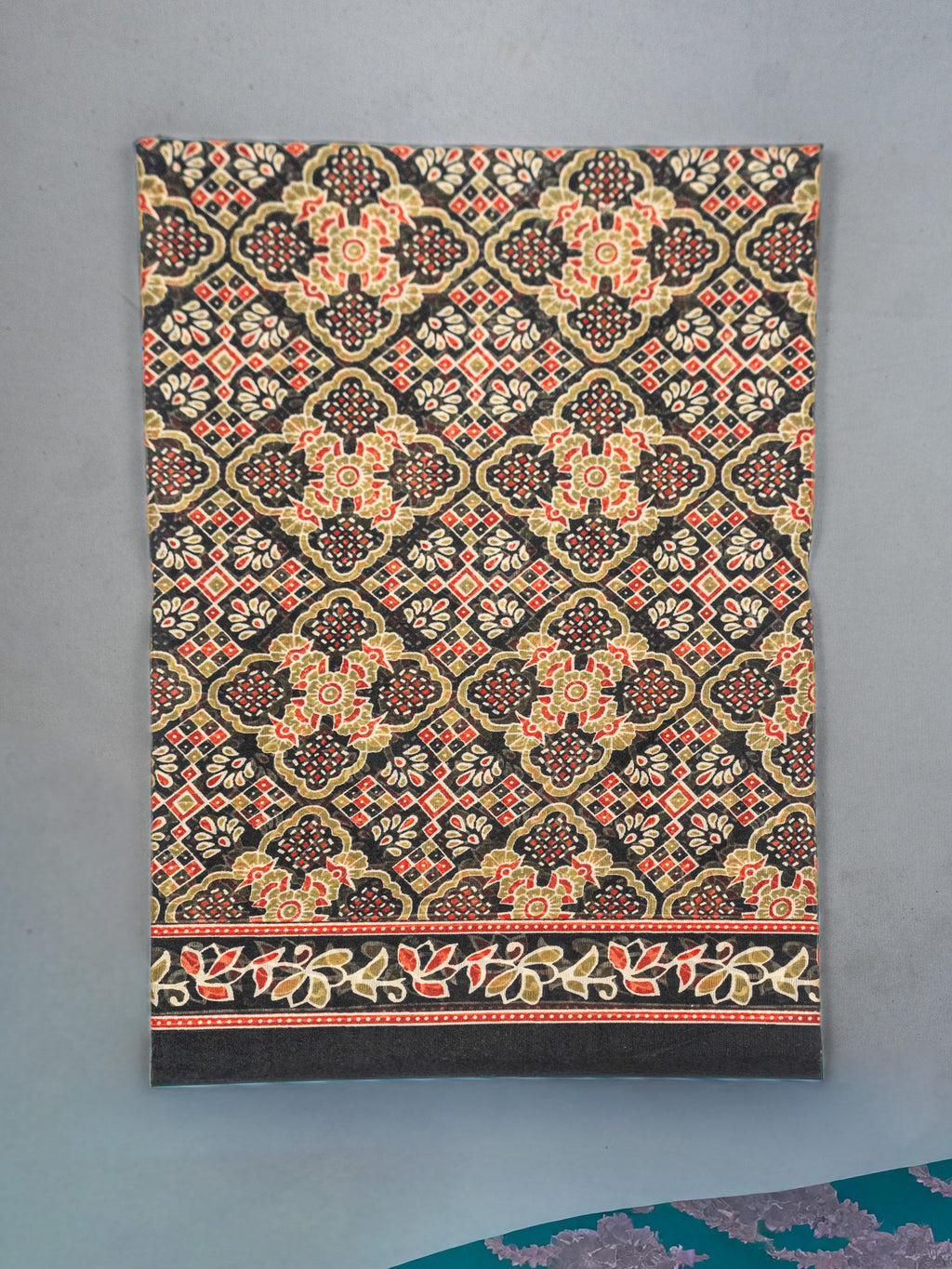 Kalamkari indo cotton saree