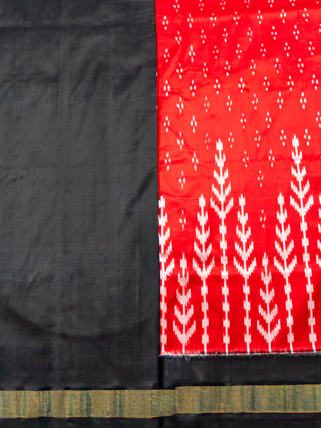 Red Pochampally Zari Silk Saree
