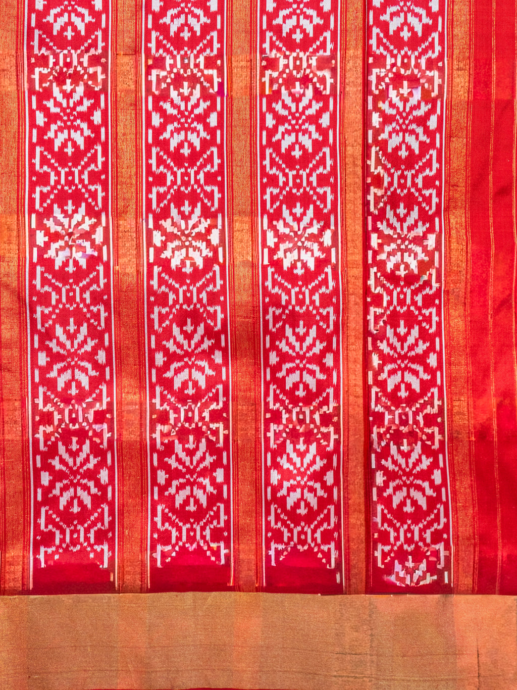 Green Pochampally Ikat Silk Saree