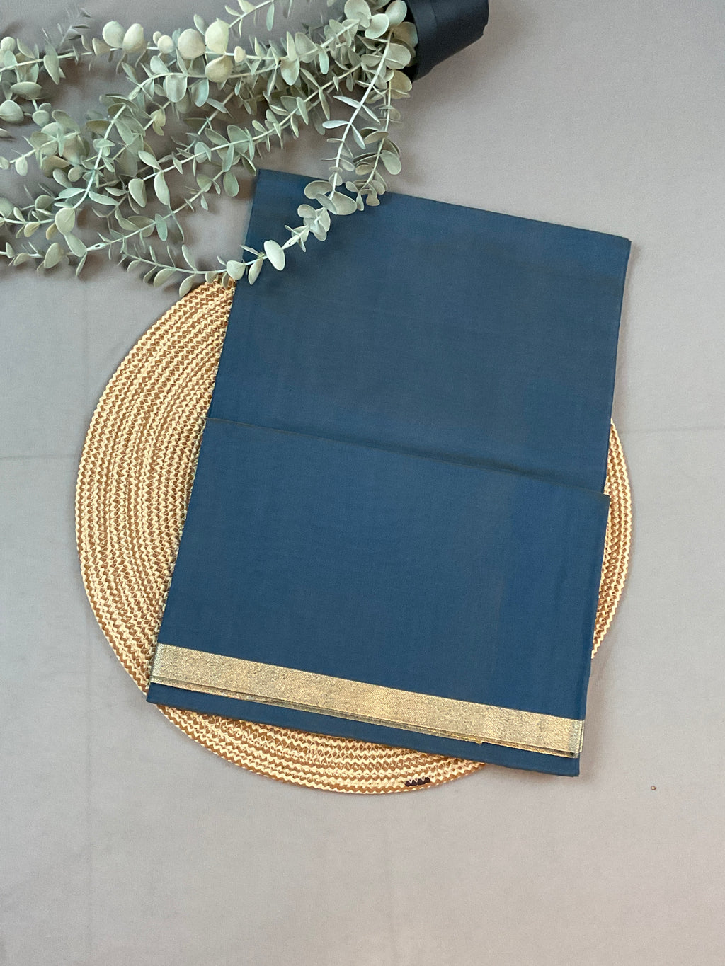 Green Pochampally Zari Dress Material