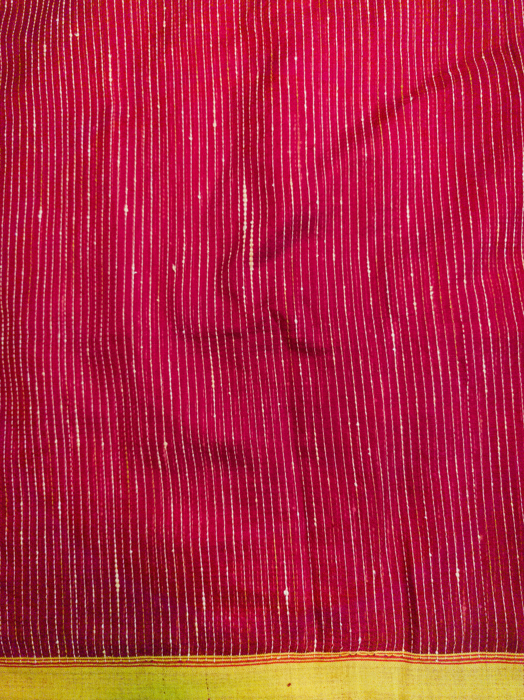 Red Handwork Cotton Saree