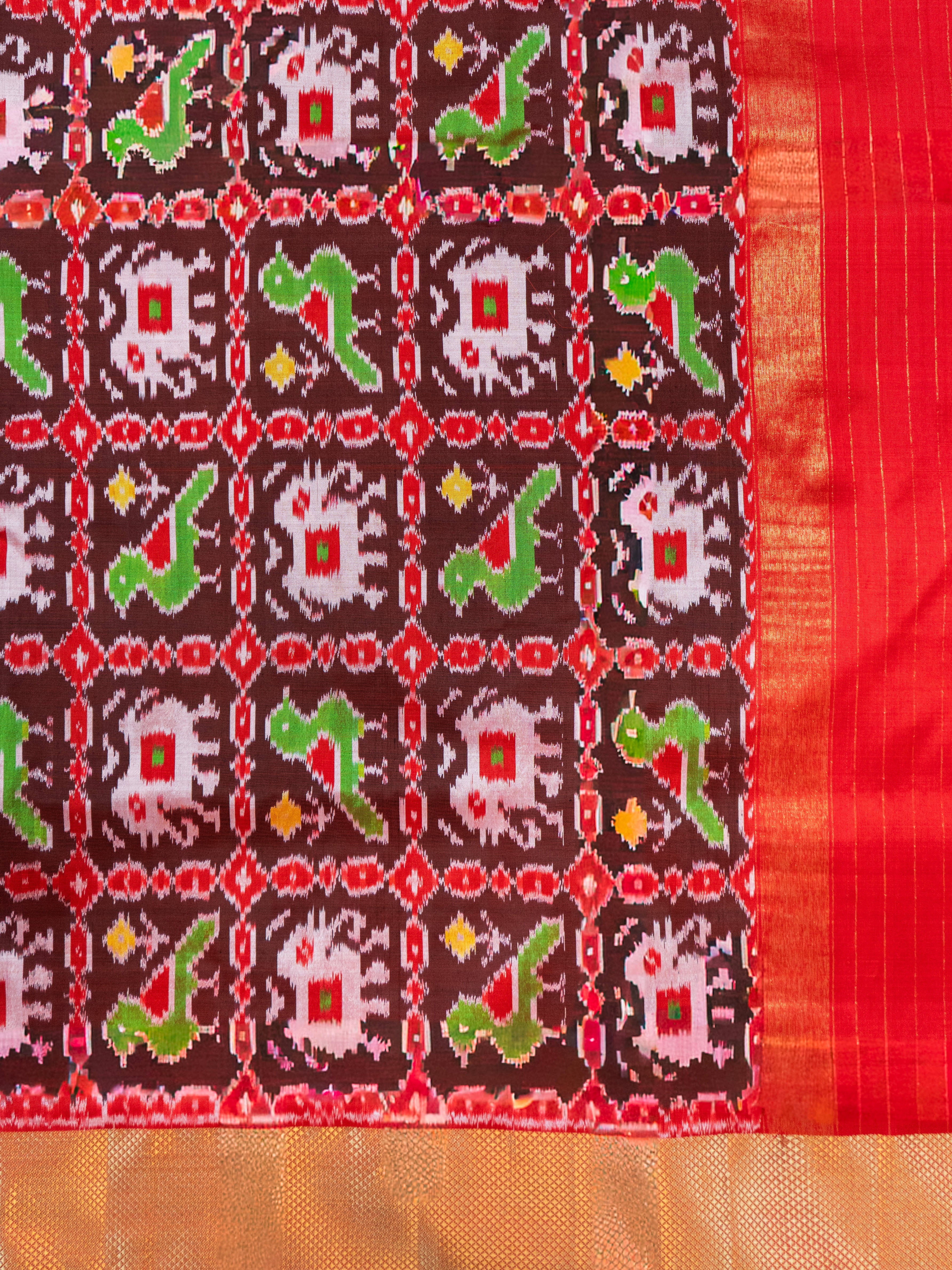 Red Pochampally Silk Saree