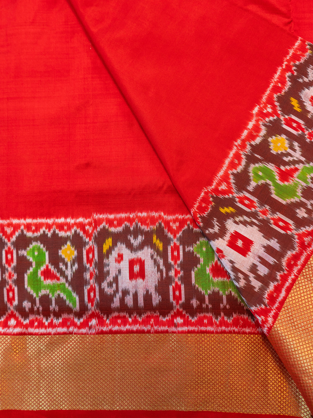 Red Pochampally Silk Saree