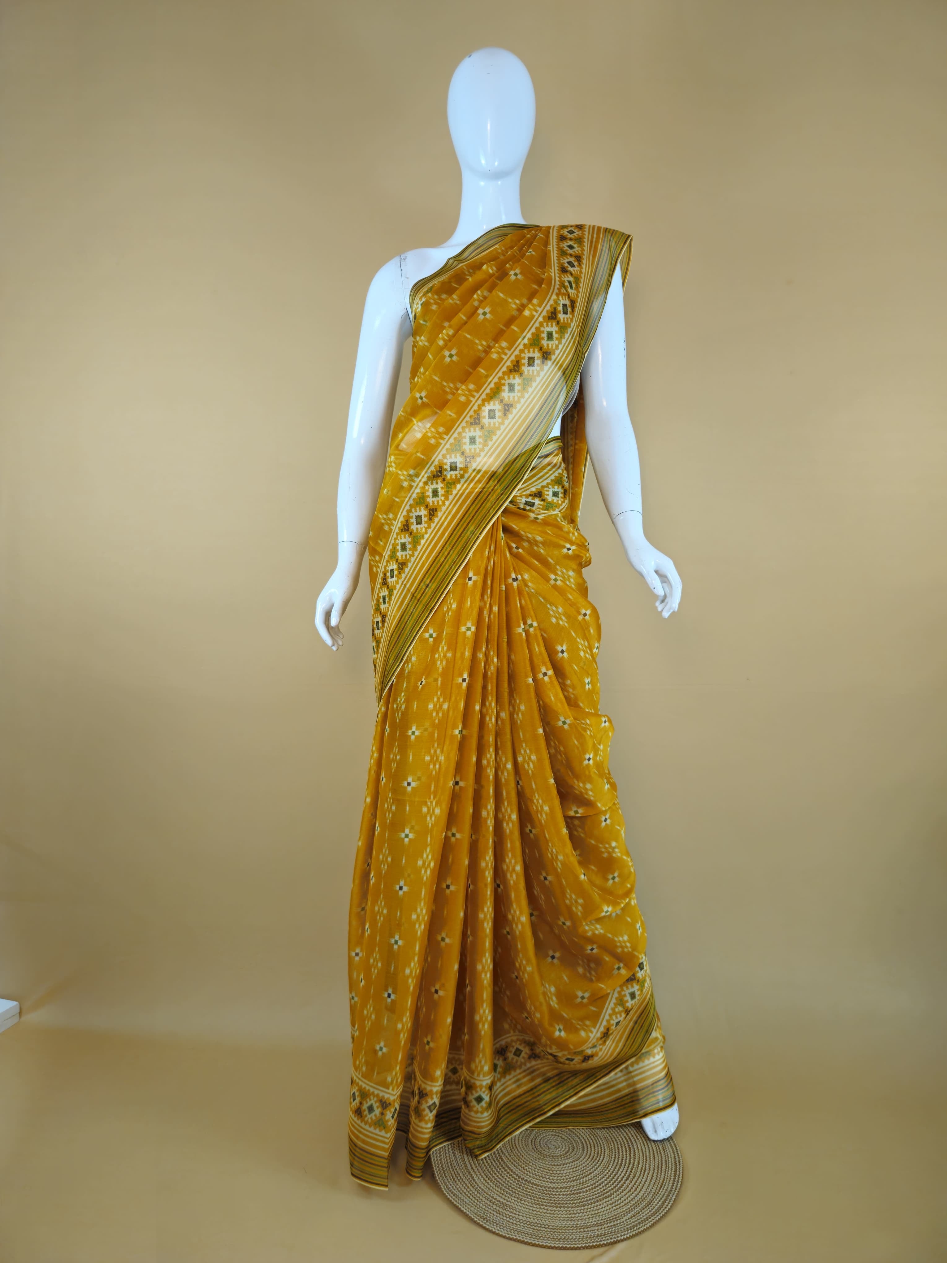 Exclusive Garden Vareli Nova Nara Chiffon Saree with Blouse Multicolour - Sri Manisha Sarees