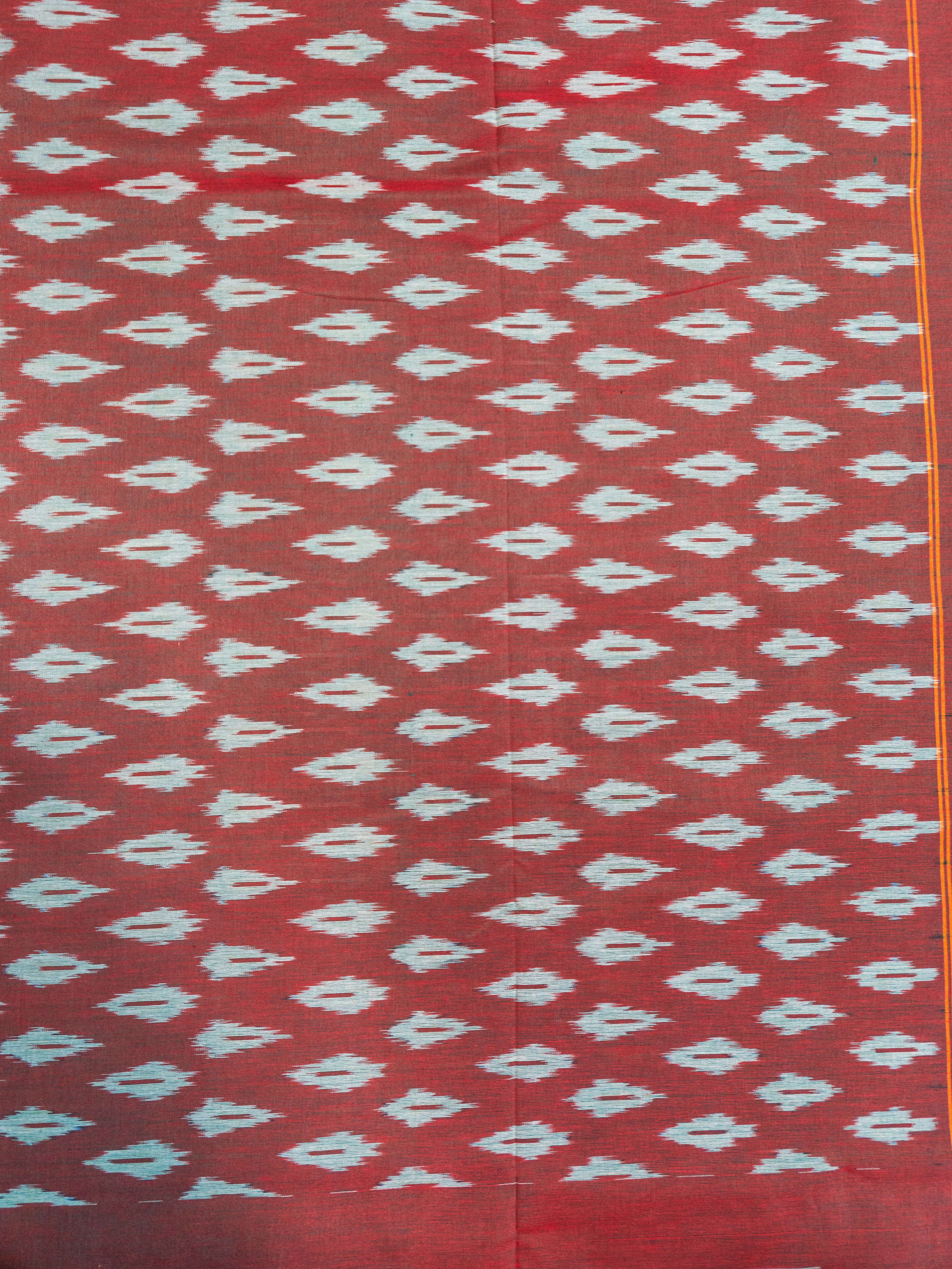 Deep Green Pochampally Ikat Cotton Saree