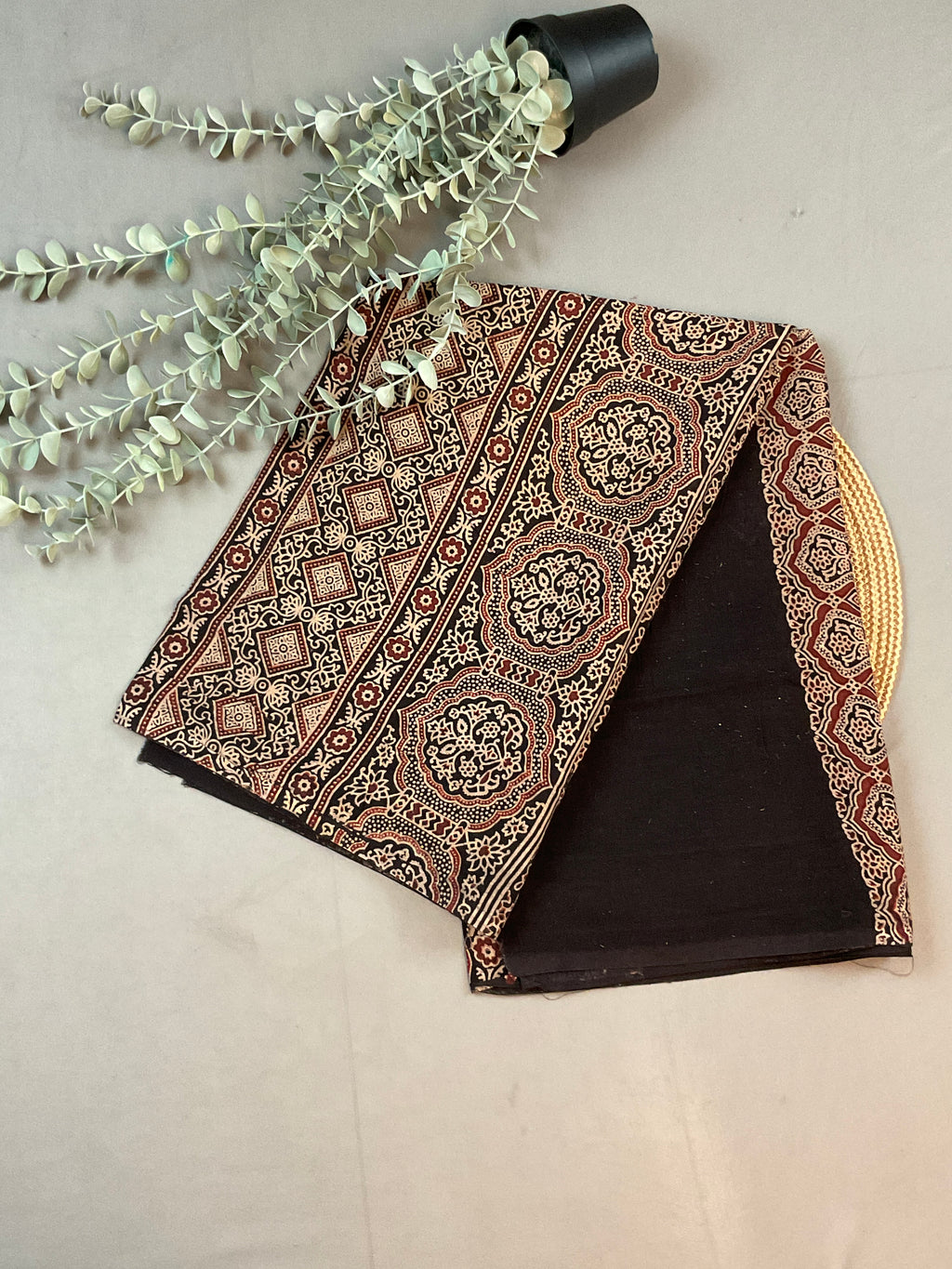 Kalamkari Mirror Work Dress Material
