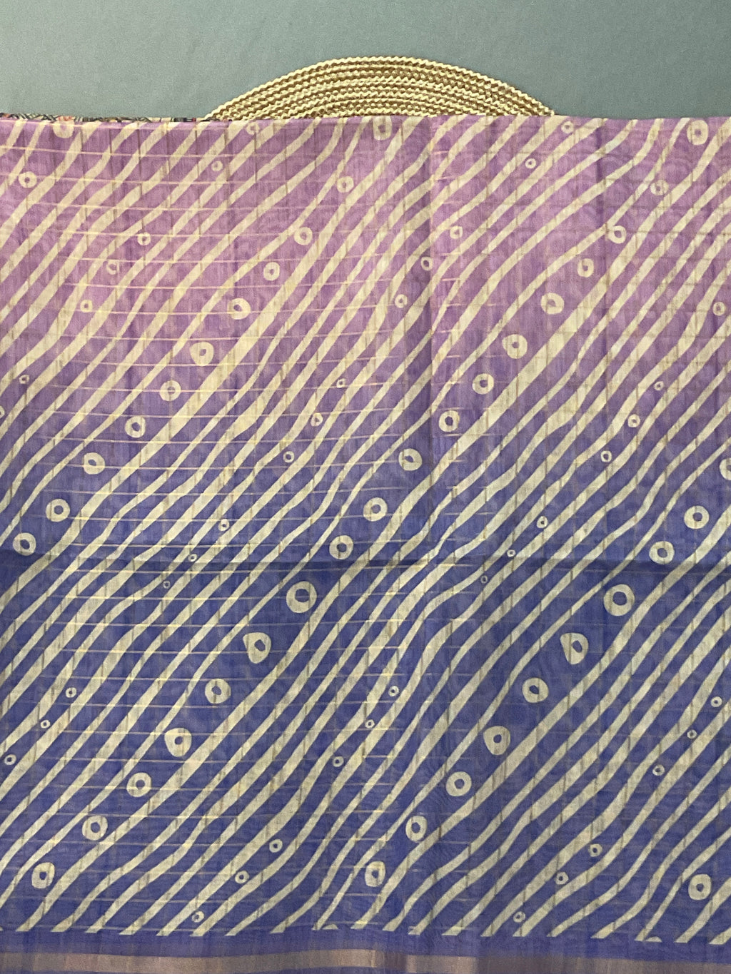 Kalamkari Hand Block Printed Handloom Silk Saree in Purple with Designer Pallu & Blouse