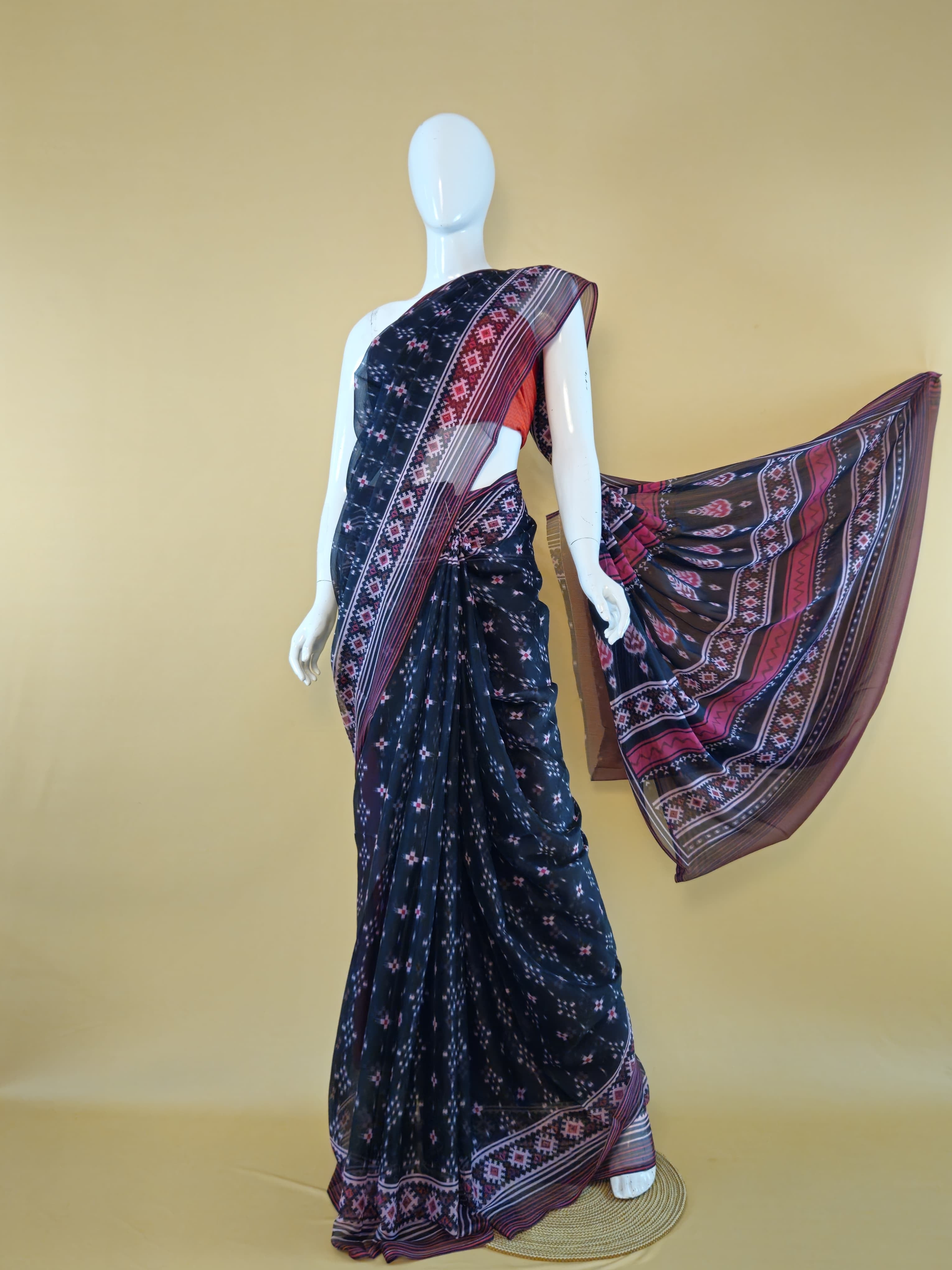 Buy Garden Vareli Nova Nara Chiffon Saree Maroon online - Sri Manisha Sarees Secunderabad