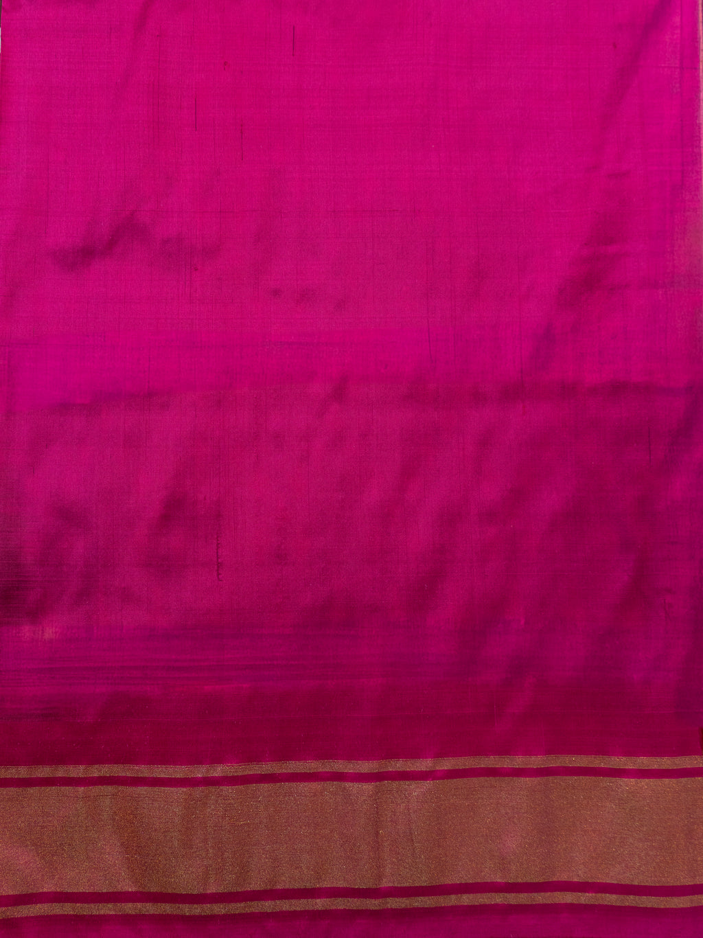 Pure Pochampally Silk Saree in Brown with Ikat Weaving & Contrast Pink Pallu