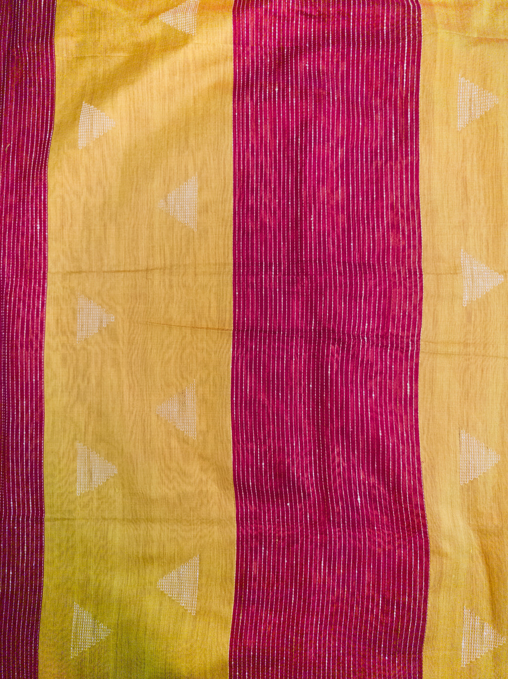 Red Handwork Cotton Saree