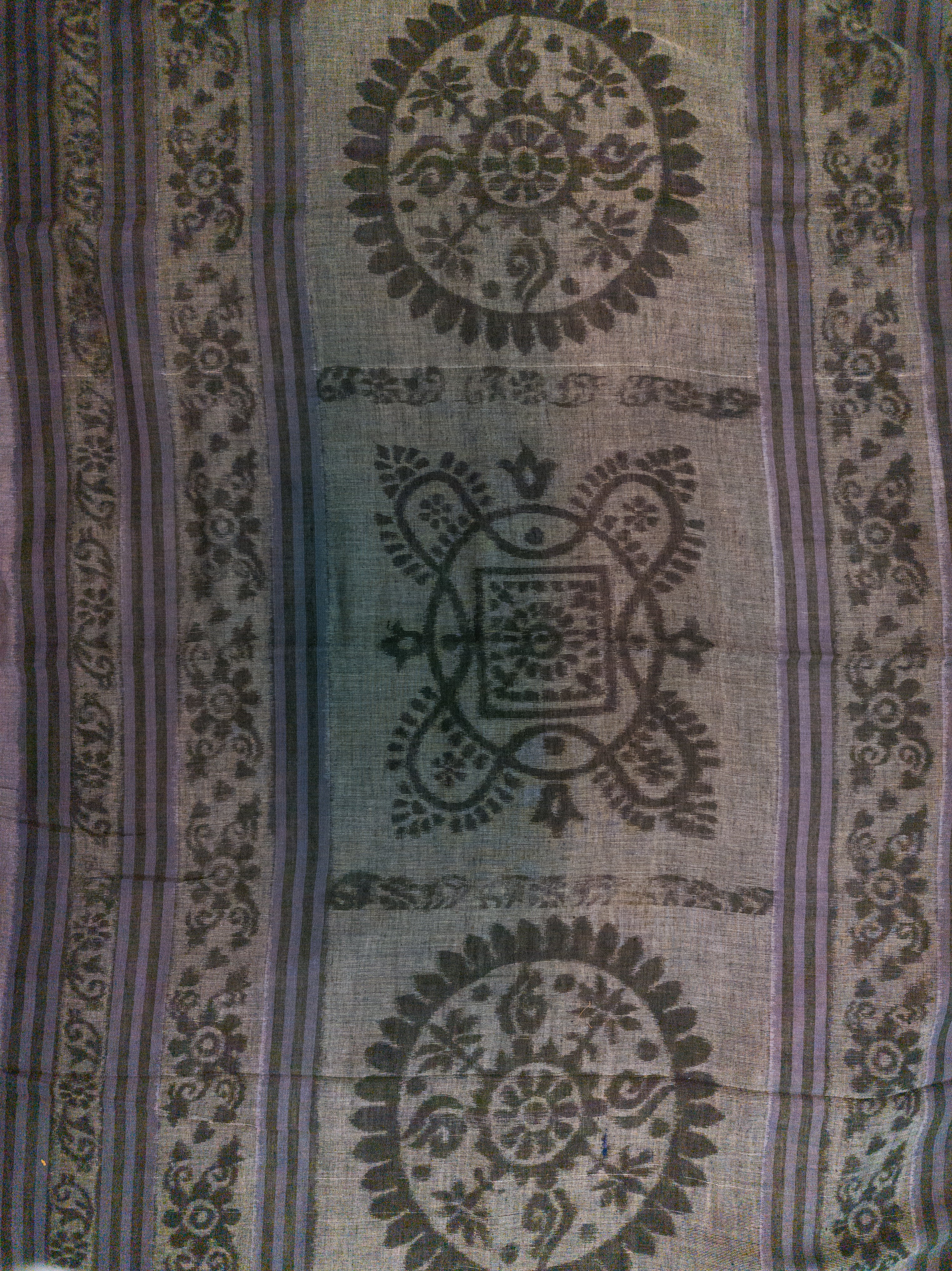 Grey Pochampally Cotton Saree