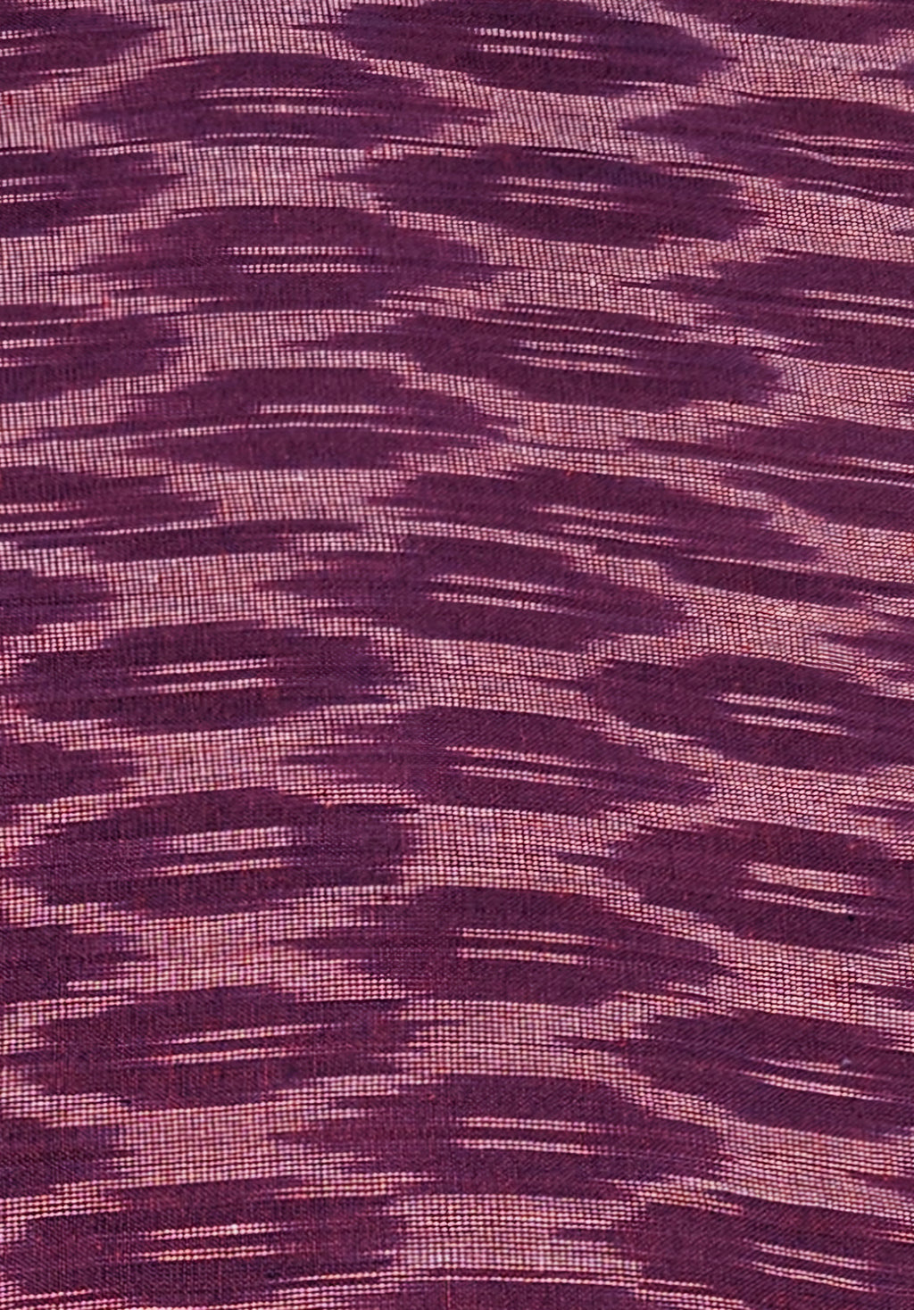 Deep Violet Pochampally Ikkat Handloom Cotton Fabric (Per Metre)