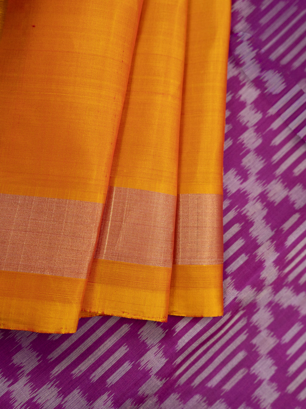 Pink Pochampally Geometric Ikat Saree