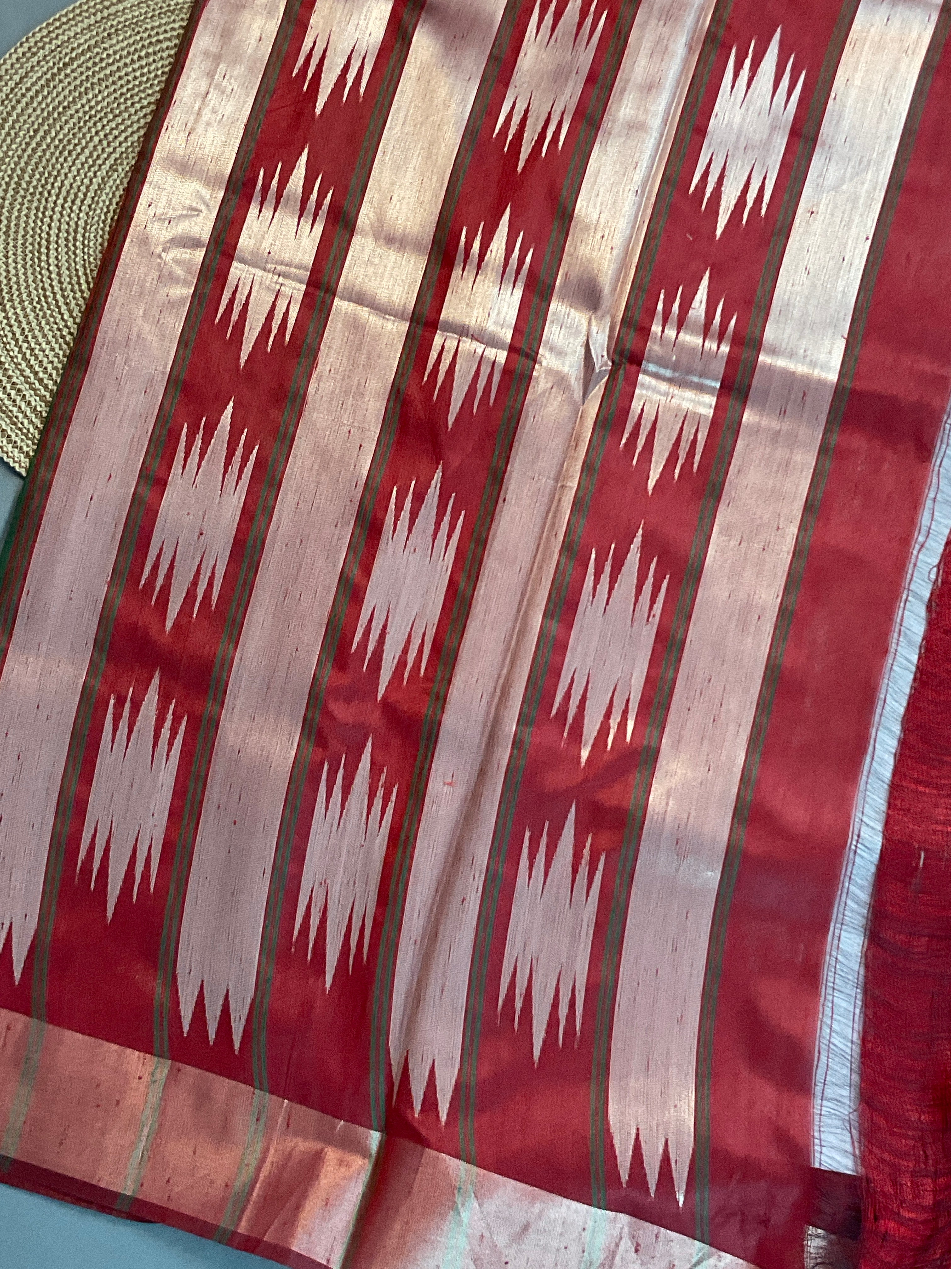 Green Nizami Raw Silk Saree