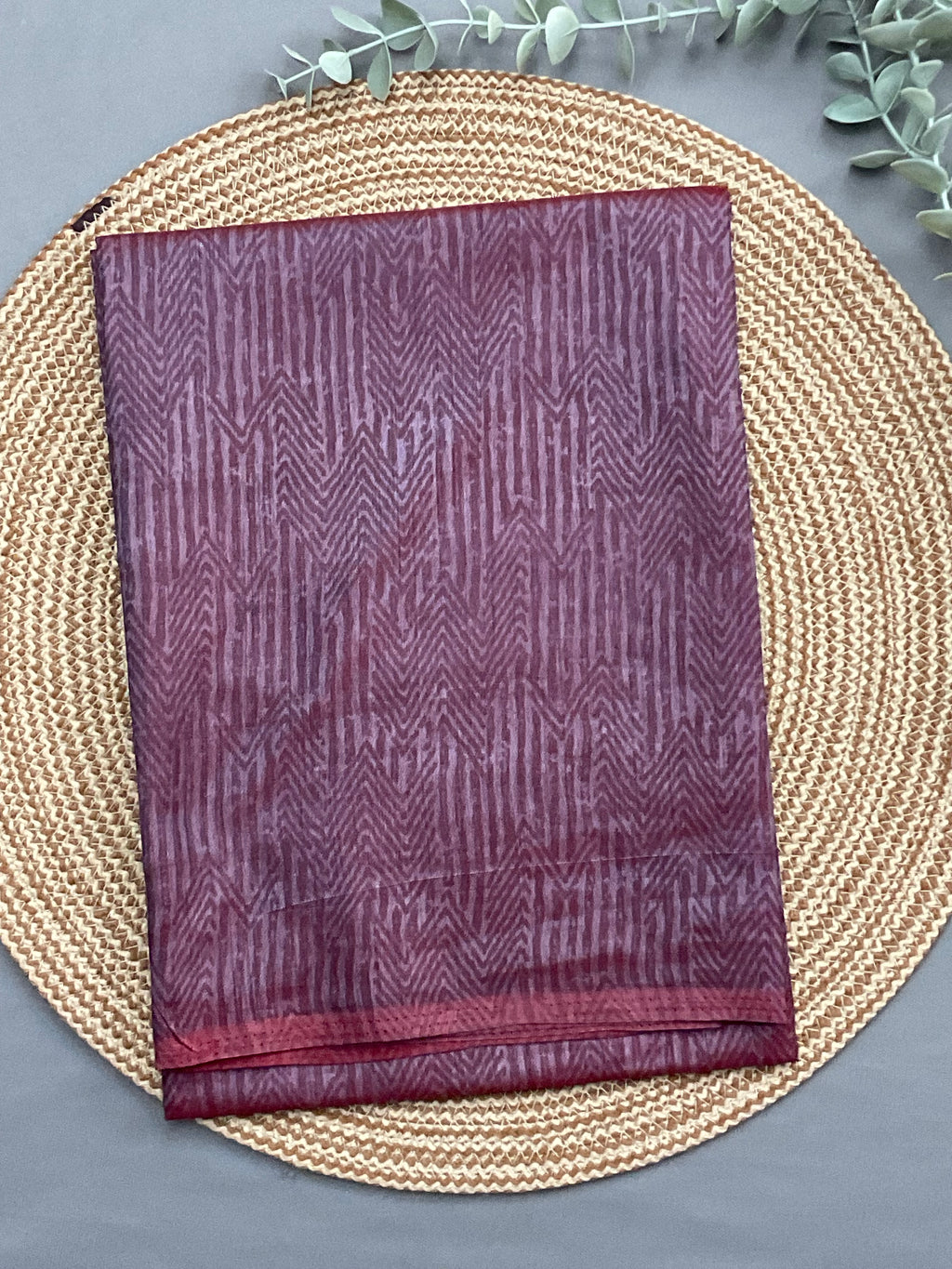 Red designer bottom fabric for patola print soft silk suit set