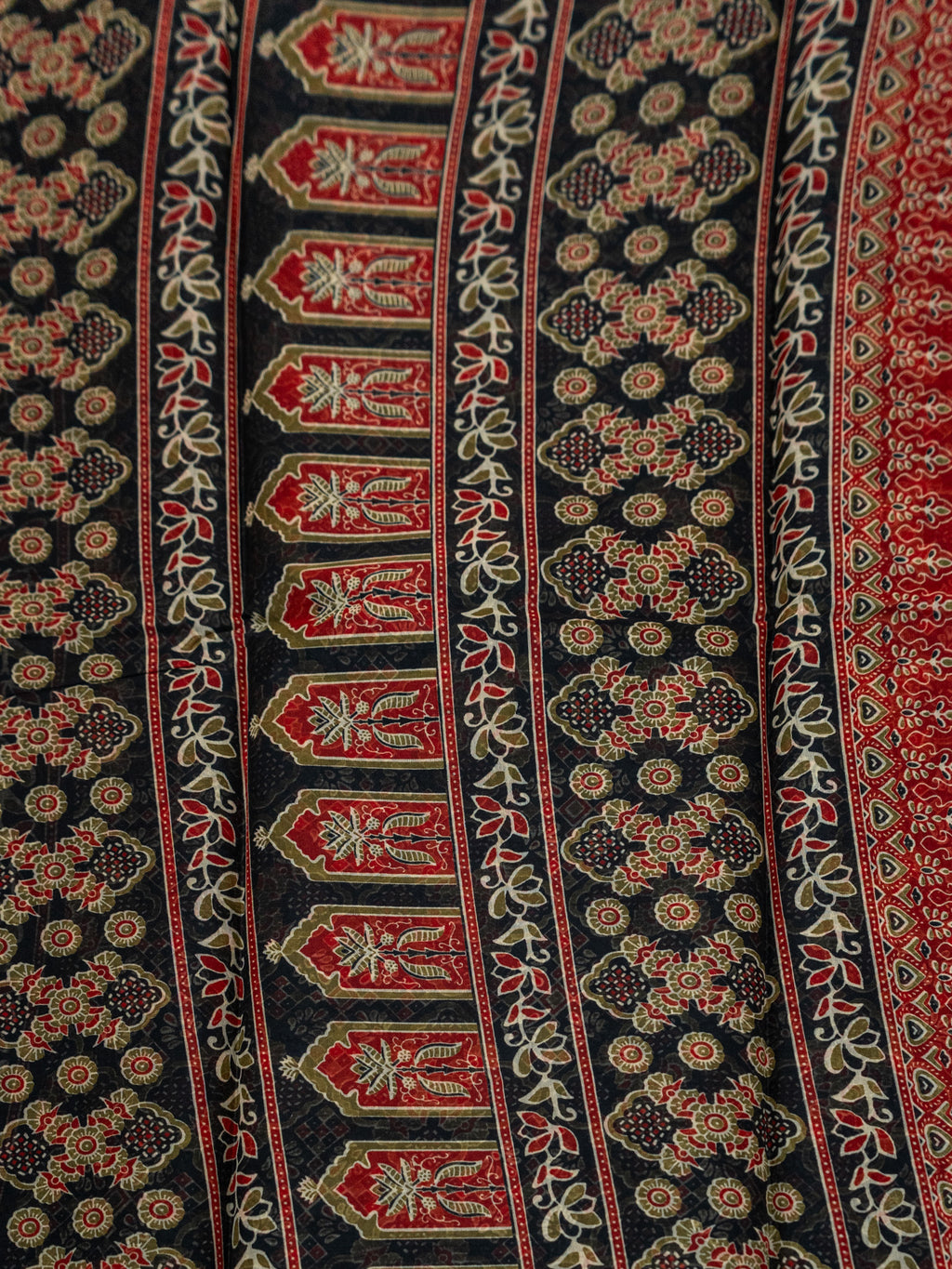 Kalamkari indo cotton saree