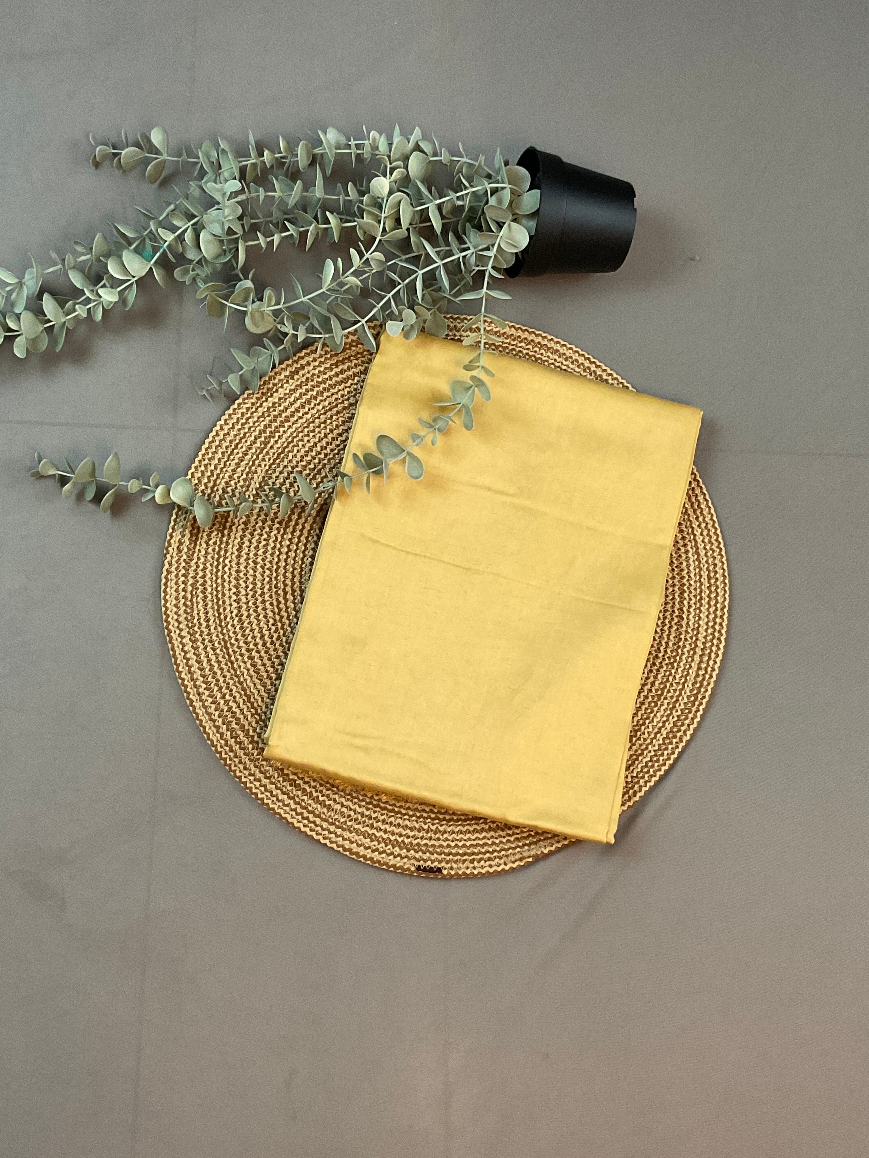 Red & Mustard Pochampally Dress Material