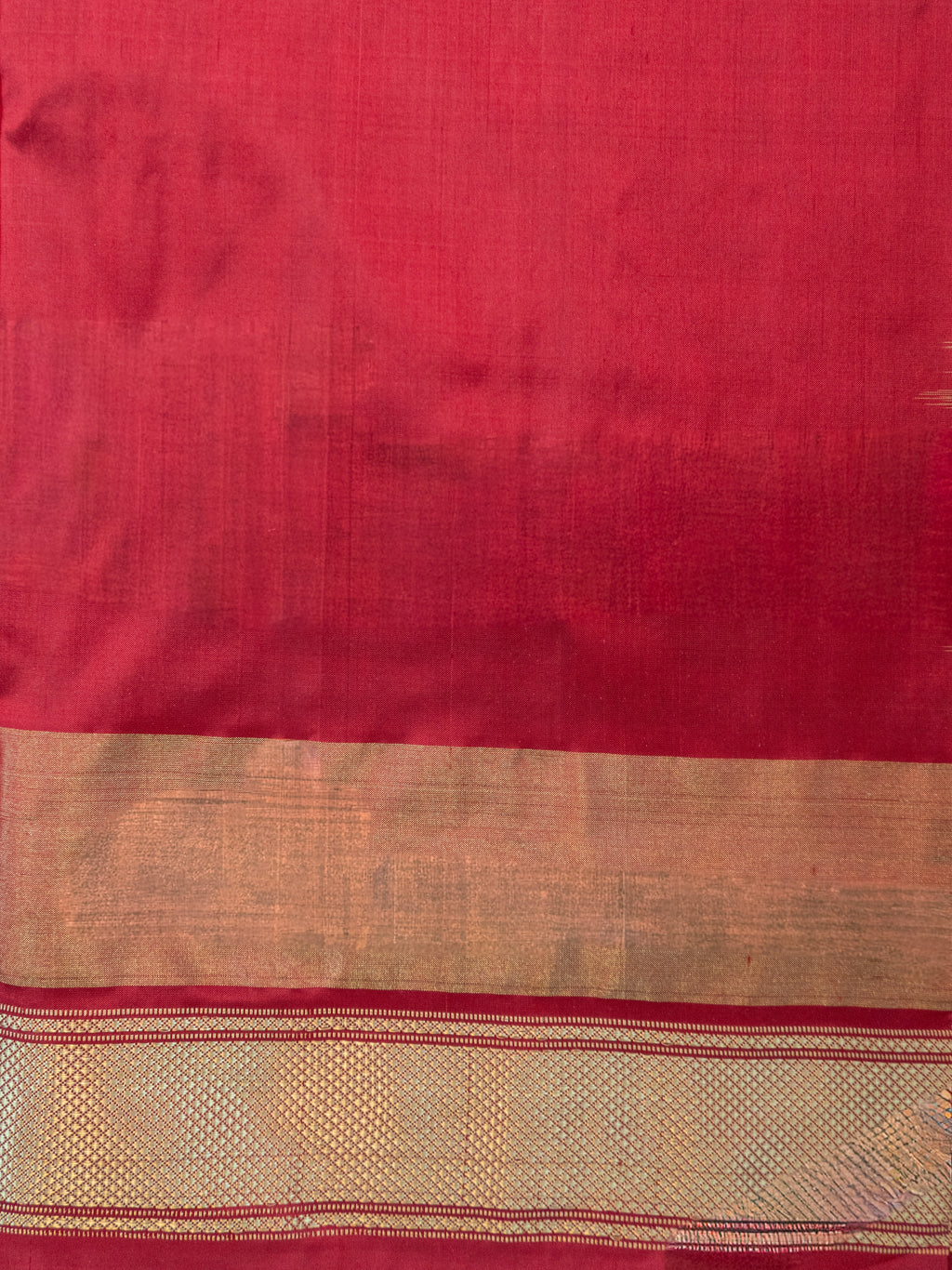 White Pochampally Animal Ikat Saree