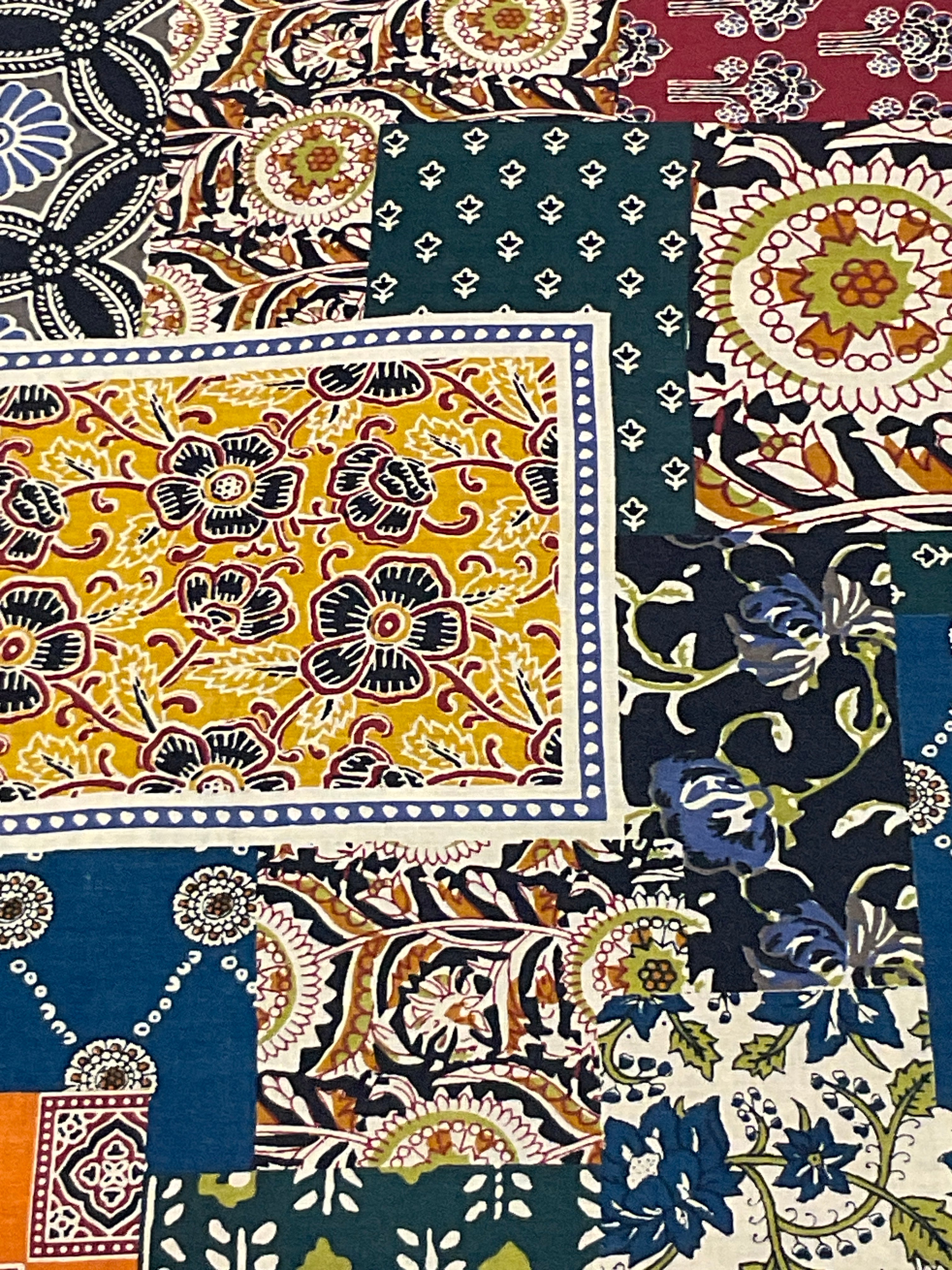 Multicolour Pochampally Thaan Fabric