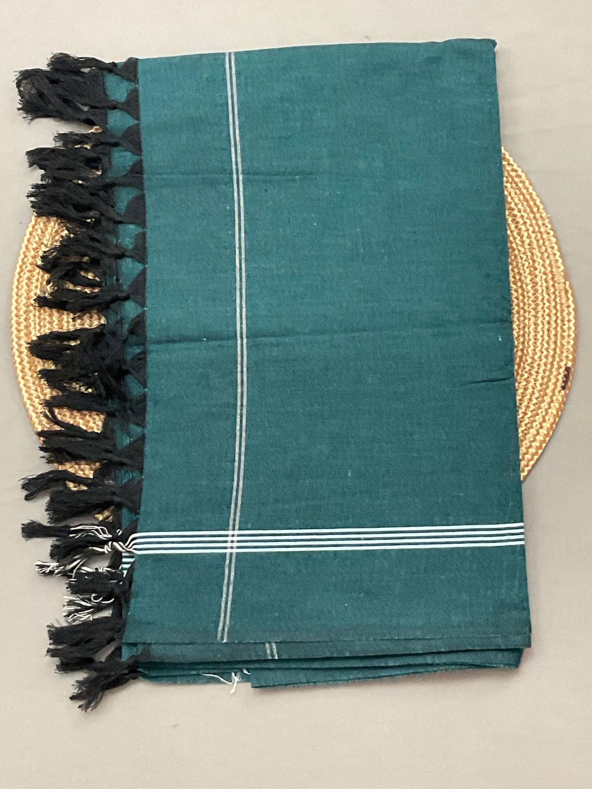 Preach & green Pochampally Ikat Cotton Unstitched Dress Material – 3-Piece Suit