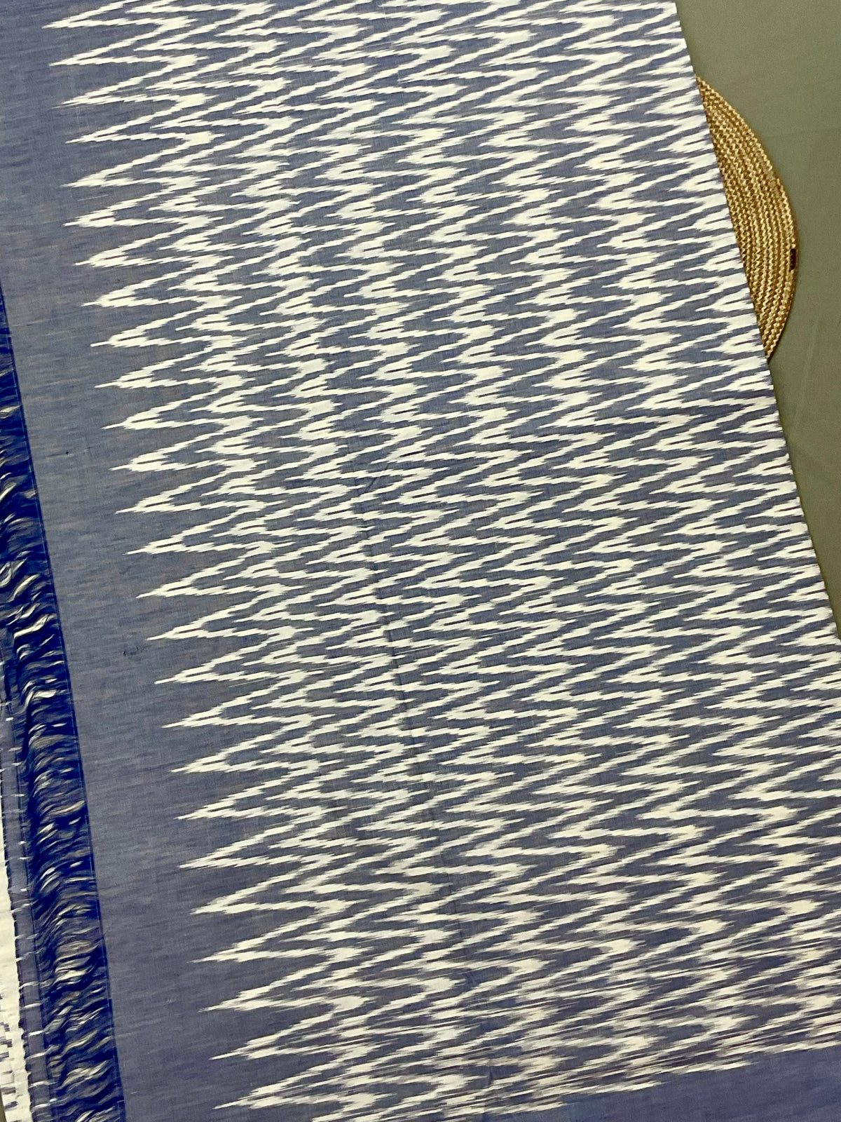 Blue Pochampally Ikat Cotton Saree